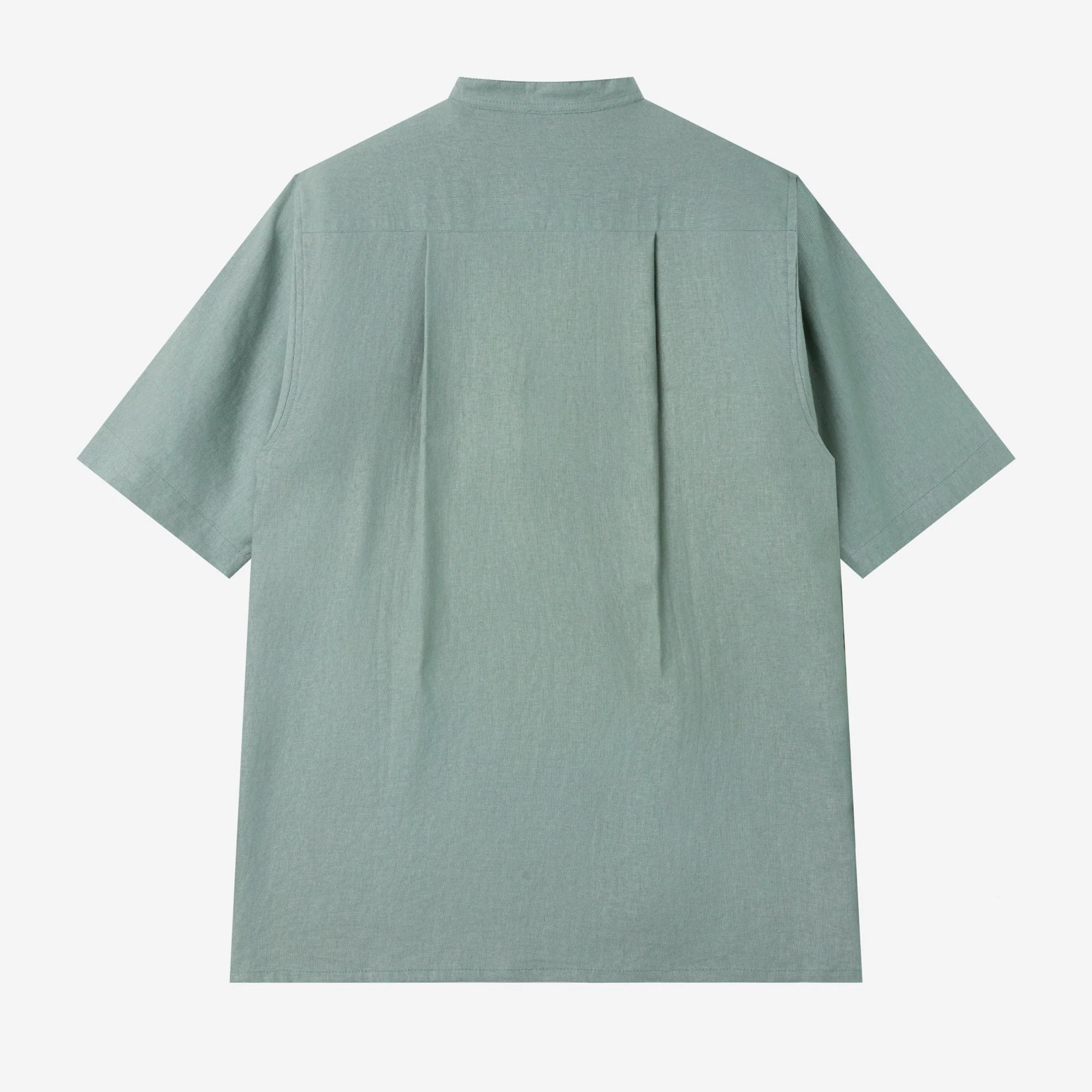 Aasim Shirt Short Sleeve - Olive Blue - Image 4