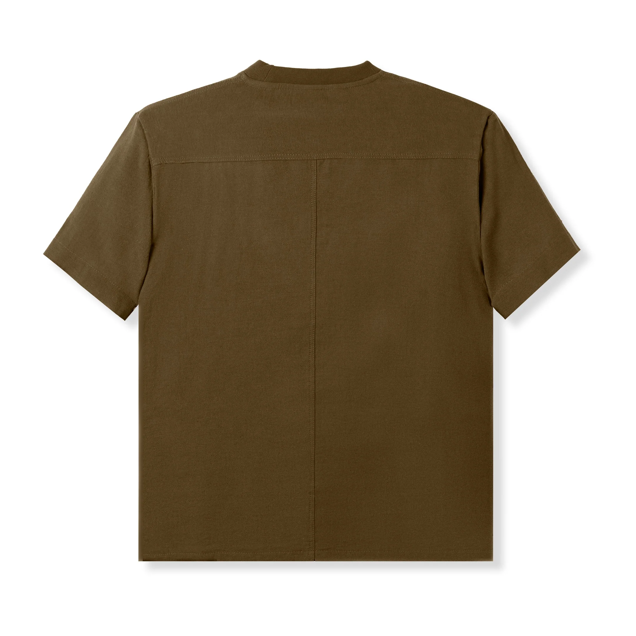 Badr Short Sleeve Pocket T-Shirt - Dark Brown - Image 4