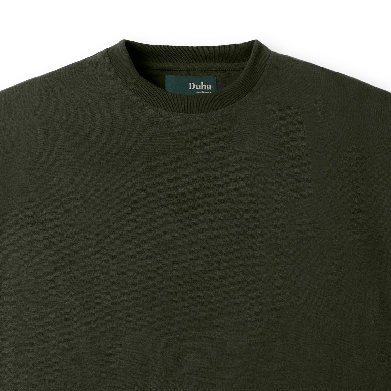 Badr Short Sleeve Pocket T-Shirt - Dark Olive - Image 2