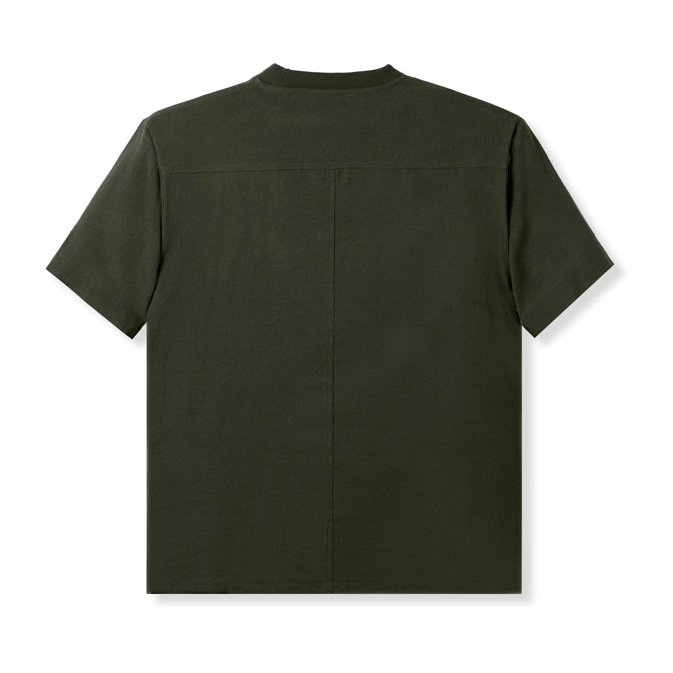 Badr Short Sleeve Pocket T-Shirt - Dark Olive - Image 4