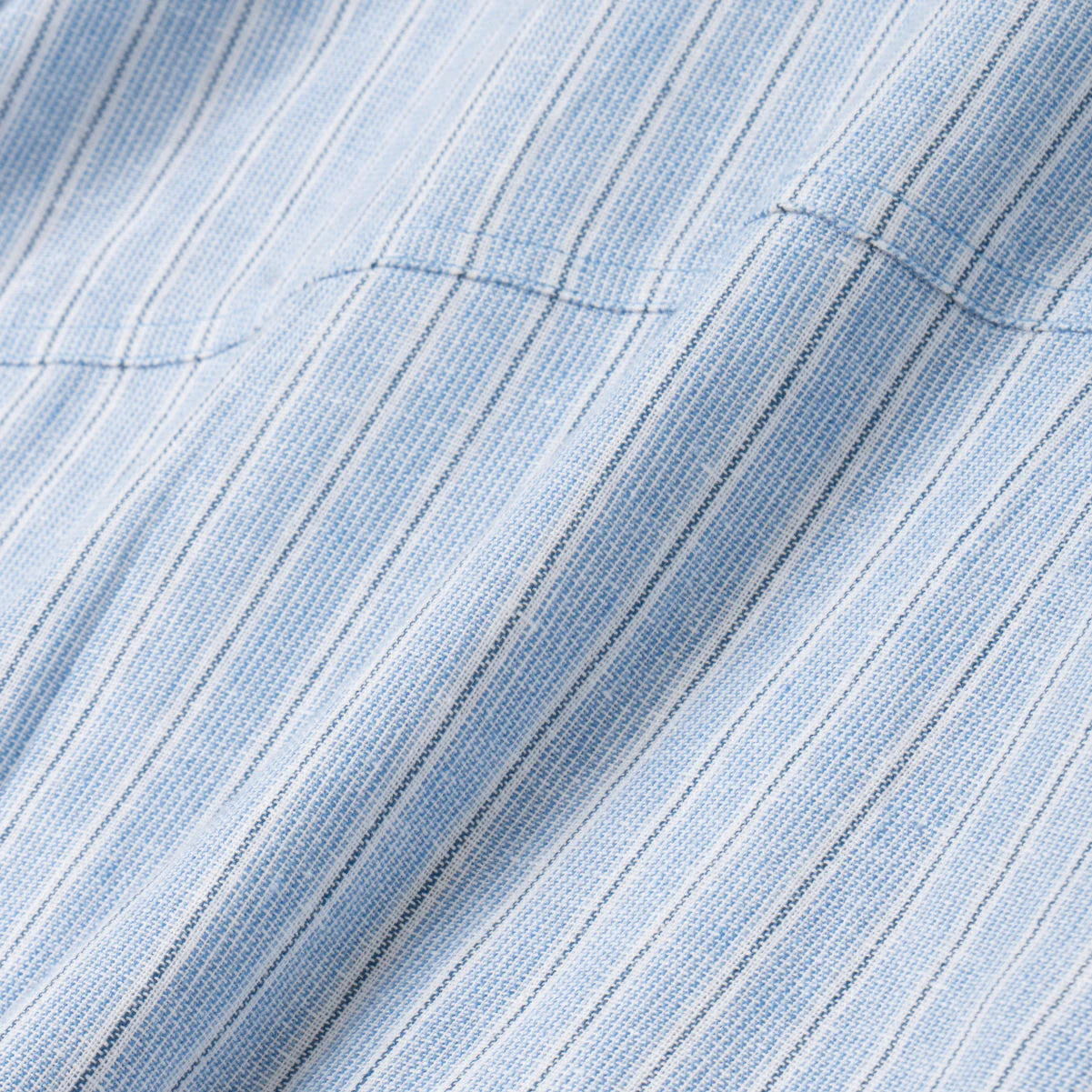 Baraa Shirt Long Sleeve - Blue Stripe - Image 3