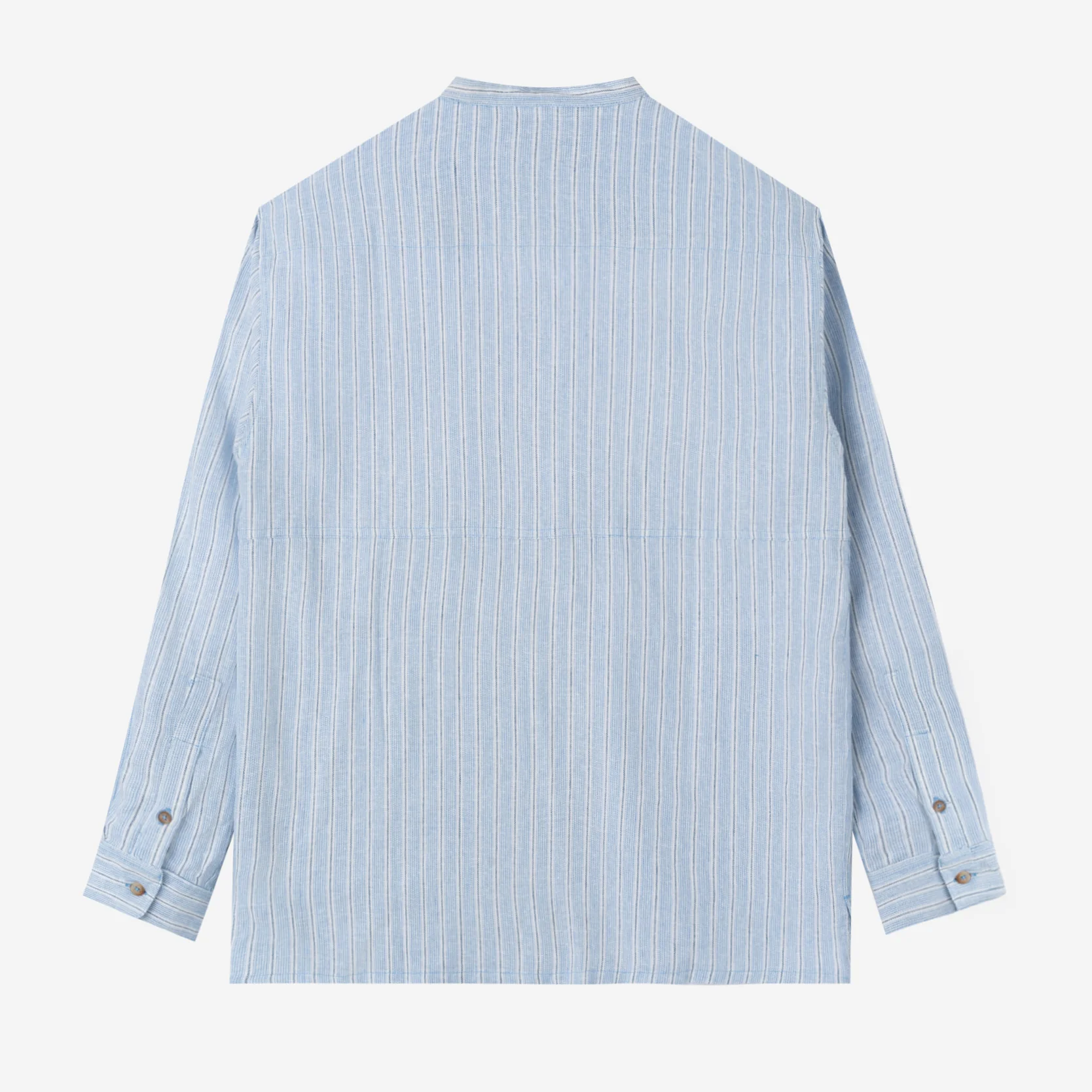 Baraa Shirt Long Sleeve - Blue Stripe - Image 4
