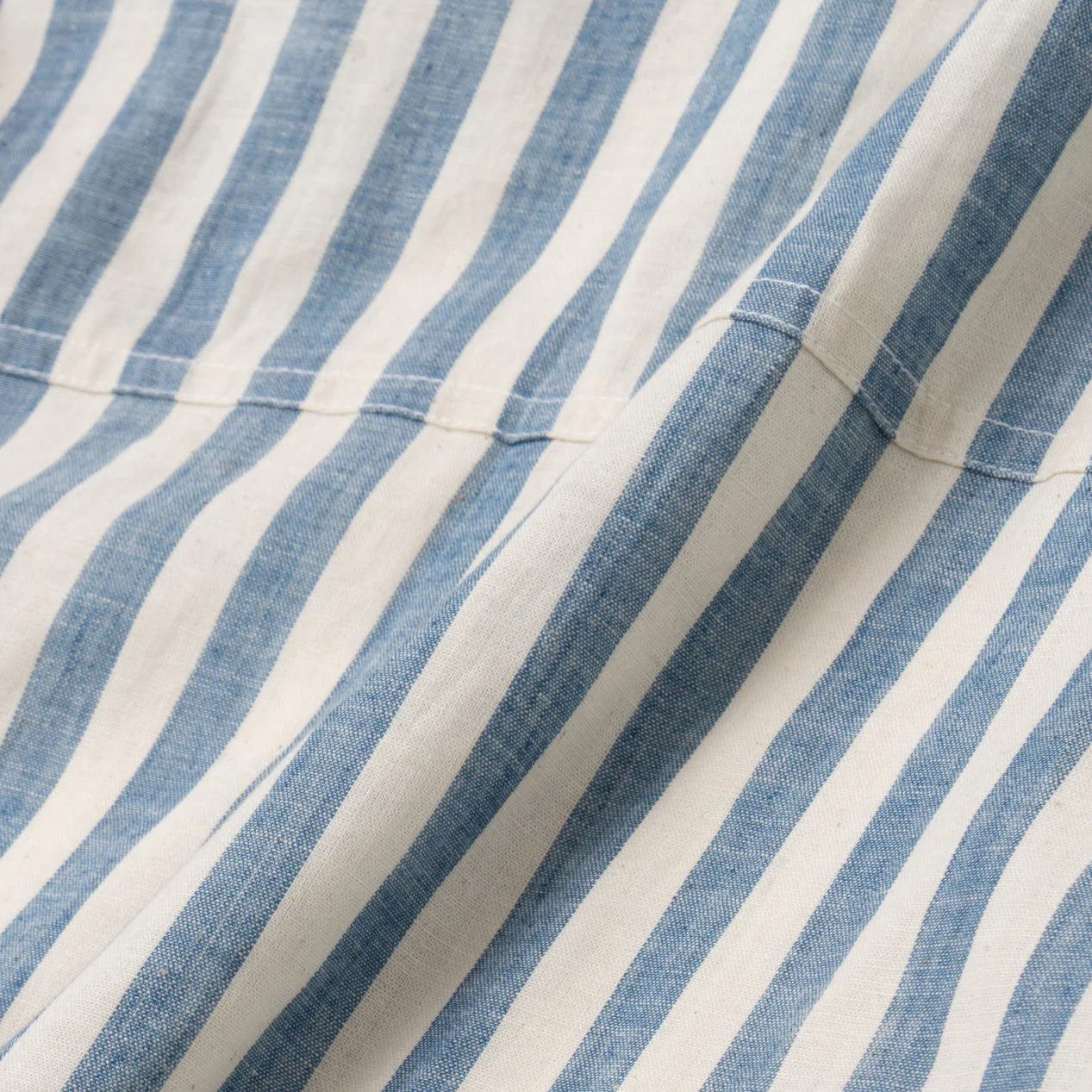 Baraa Shirt Long Sleeve - Blue White Stripes - Image 3