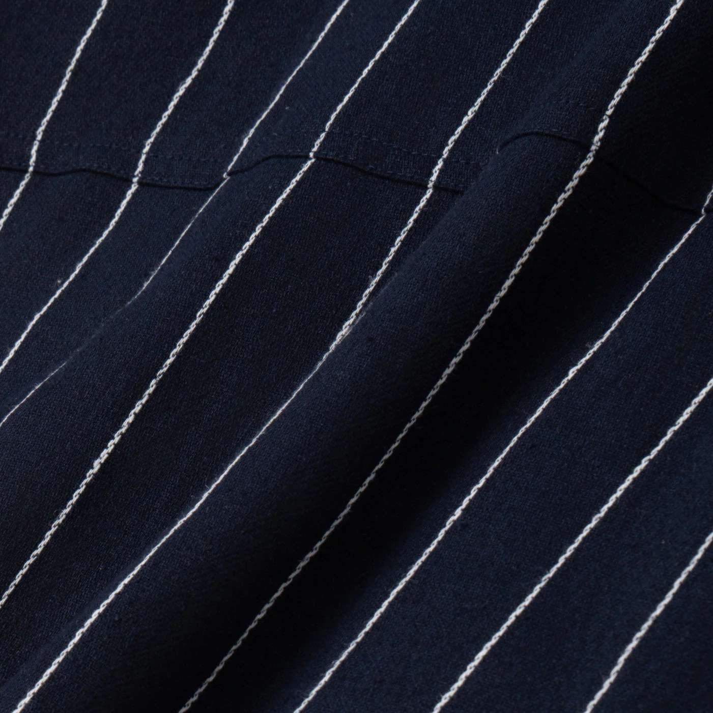 Baraa Shirt Long Sleeve - Navy Stripe - Image 3