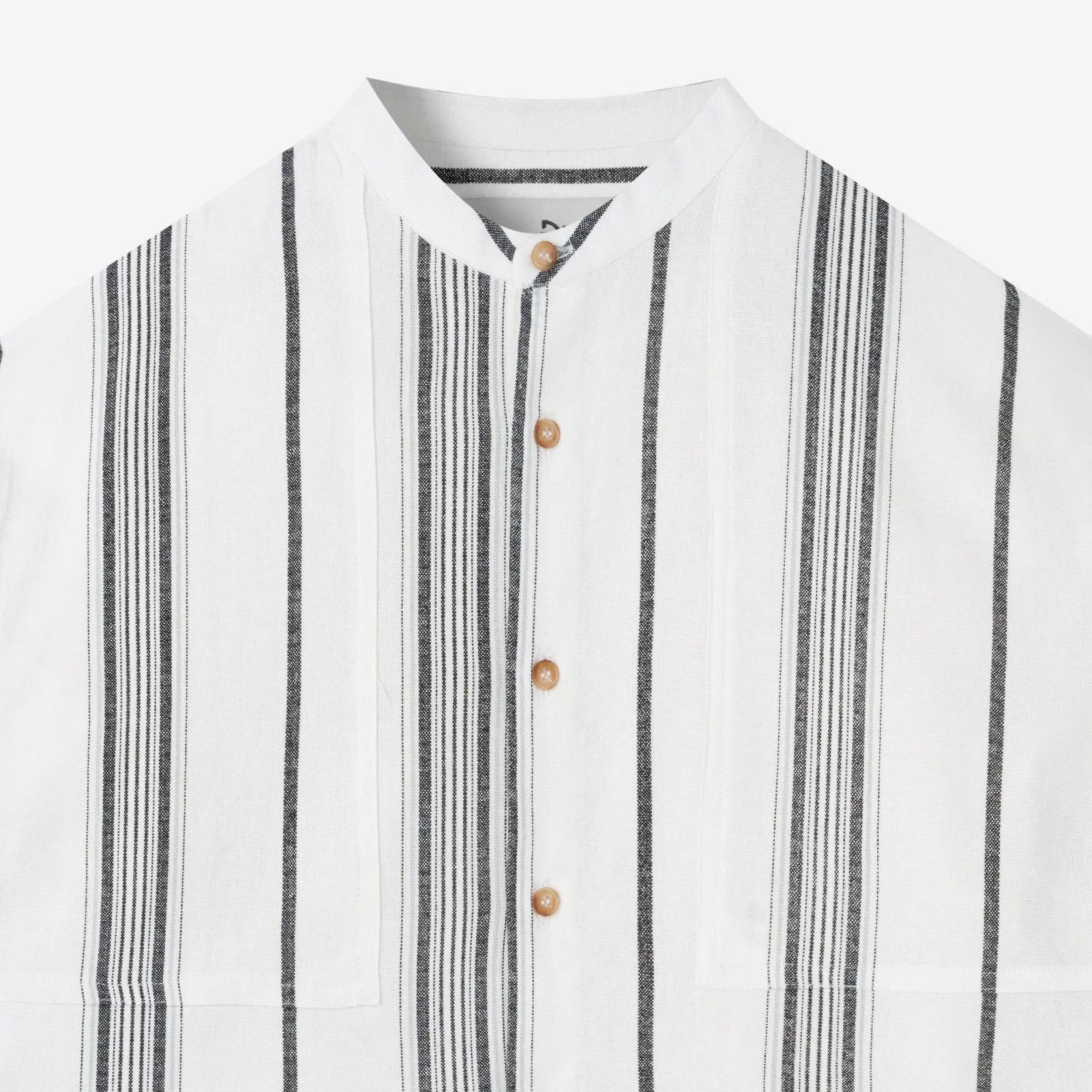 Baraa Shirt Long Sleeve - White Black - Image 2