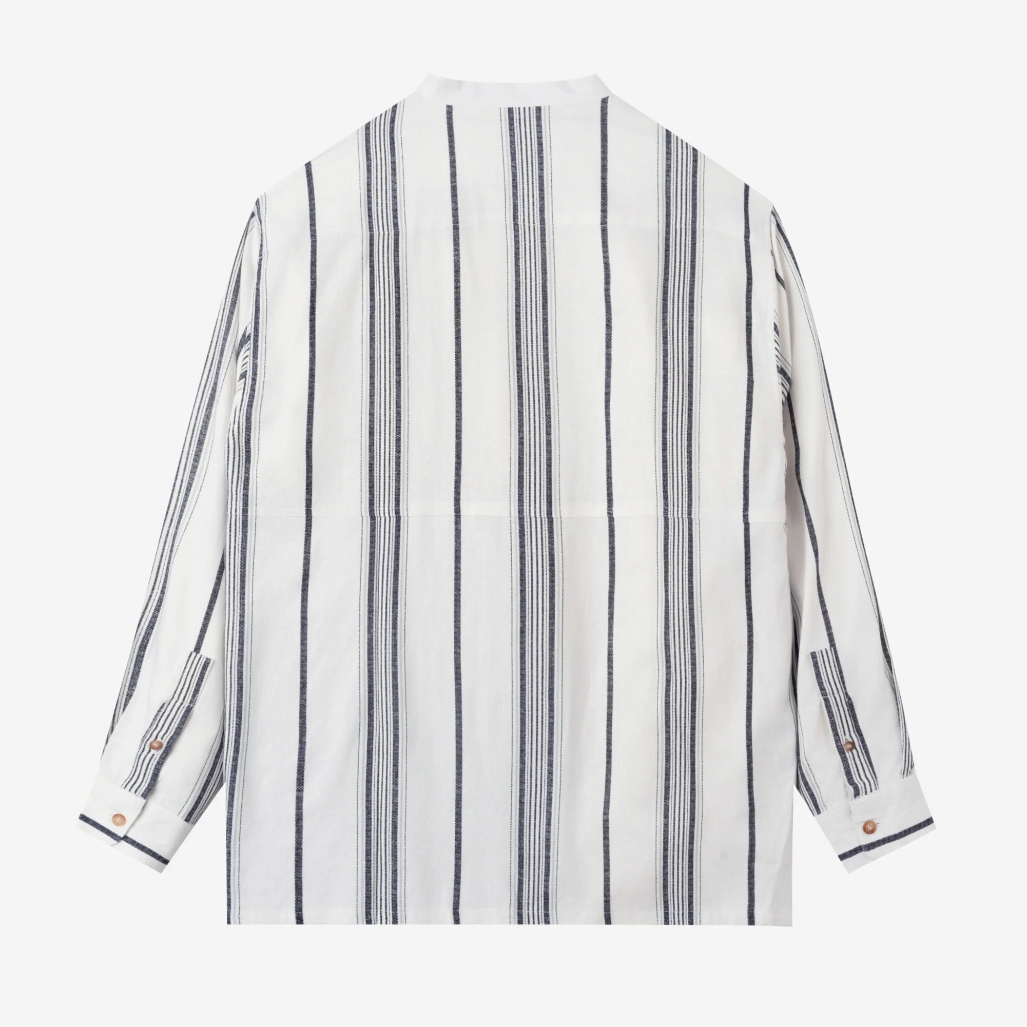 Baraa Shirt Long Sleeve - White Black - Image 4