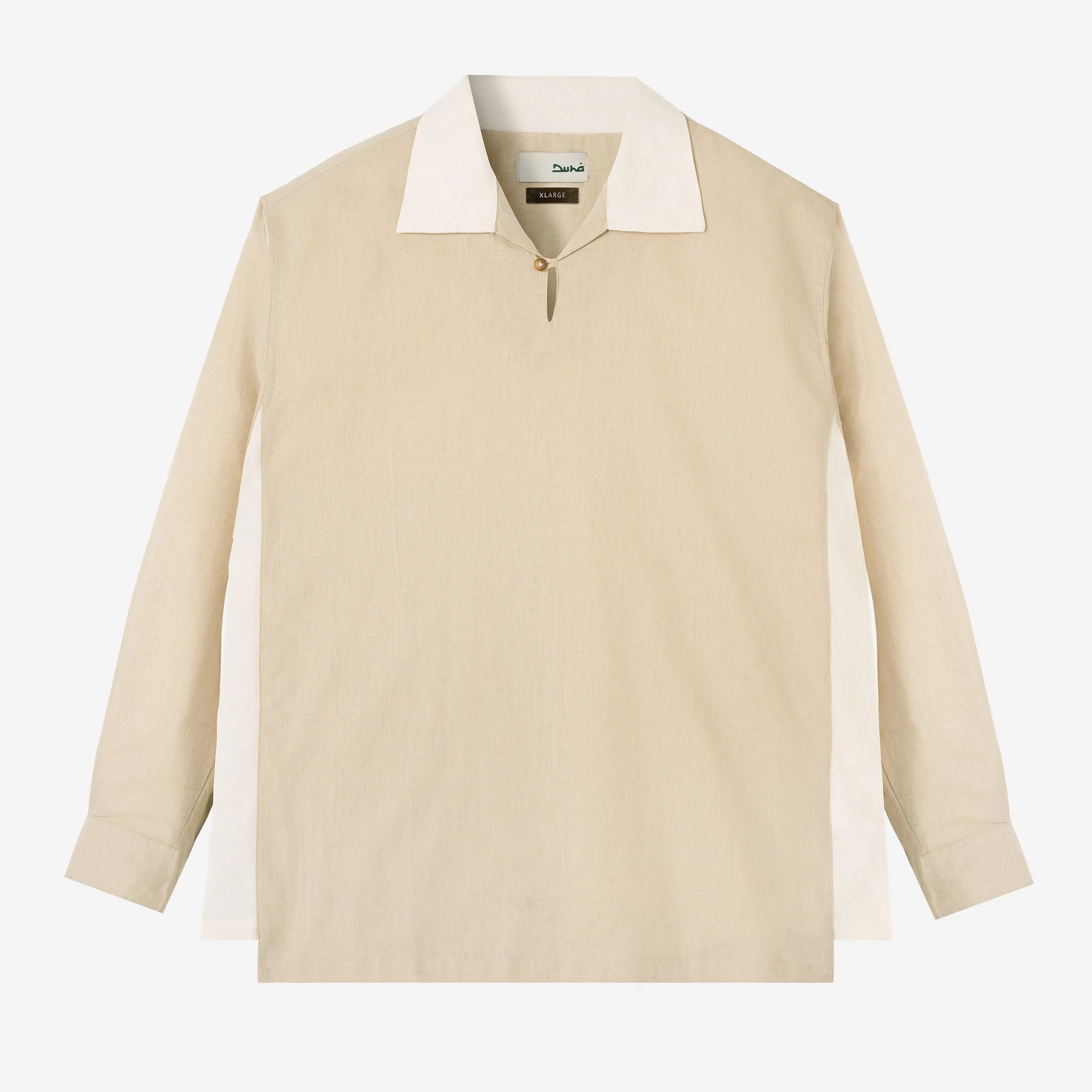Dhia Pull-Over Shirt Long Sleeve - Khaki Sand