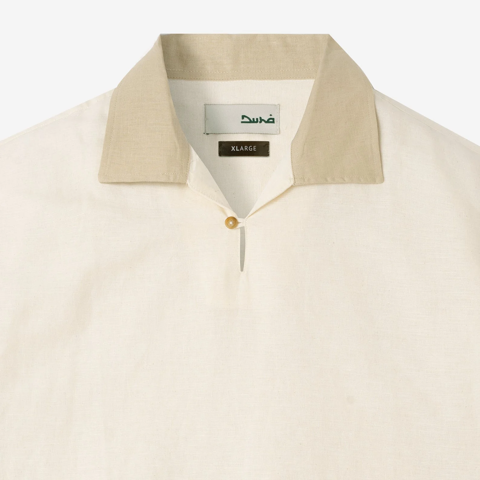 Dhia Pull-Over Shirt Short Sleeve - White Sand - Image 2