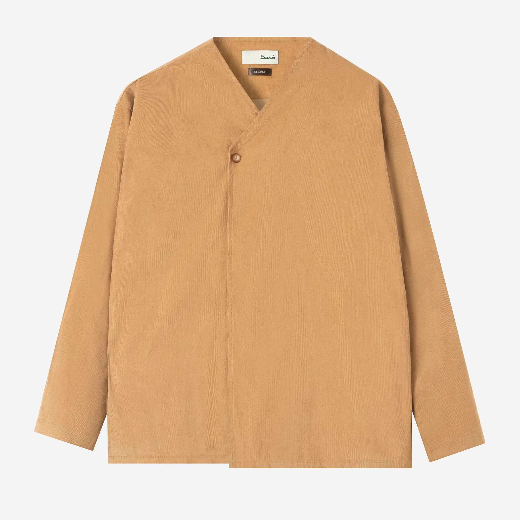 Dirar Corduroy Robe Long Sleeve - Khaki