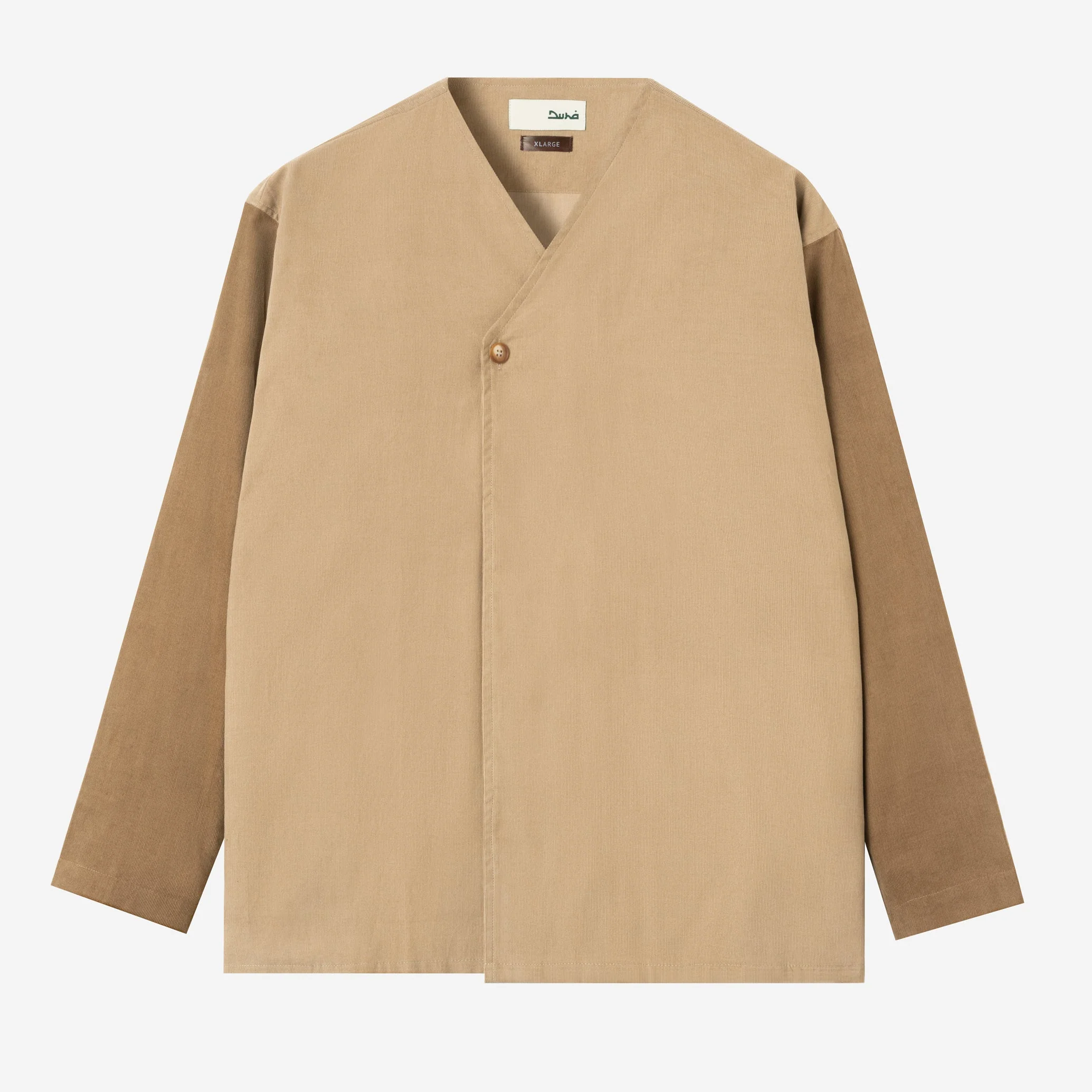 Dirar Corduroy Robe Long Sleeve - Khaki Brown