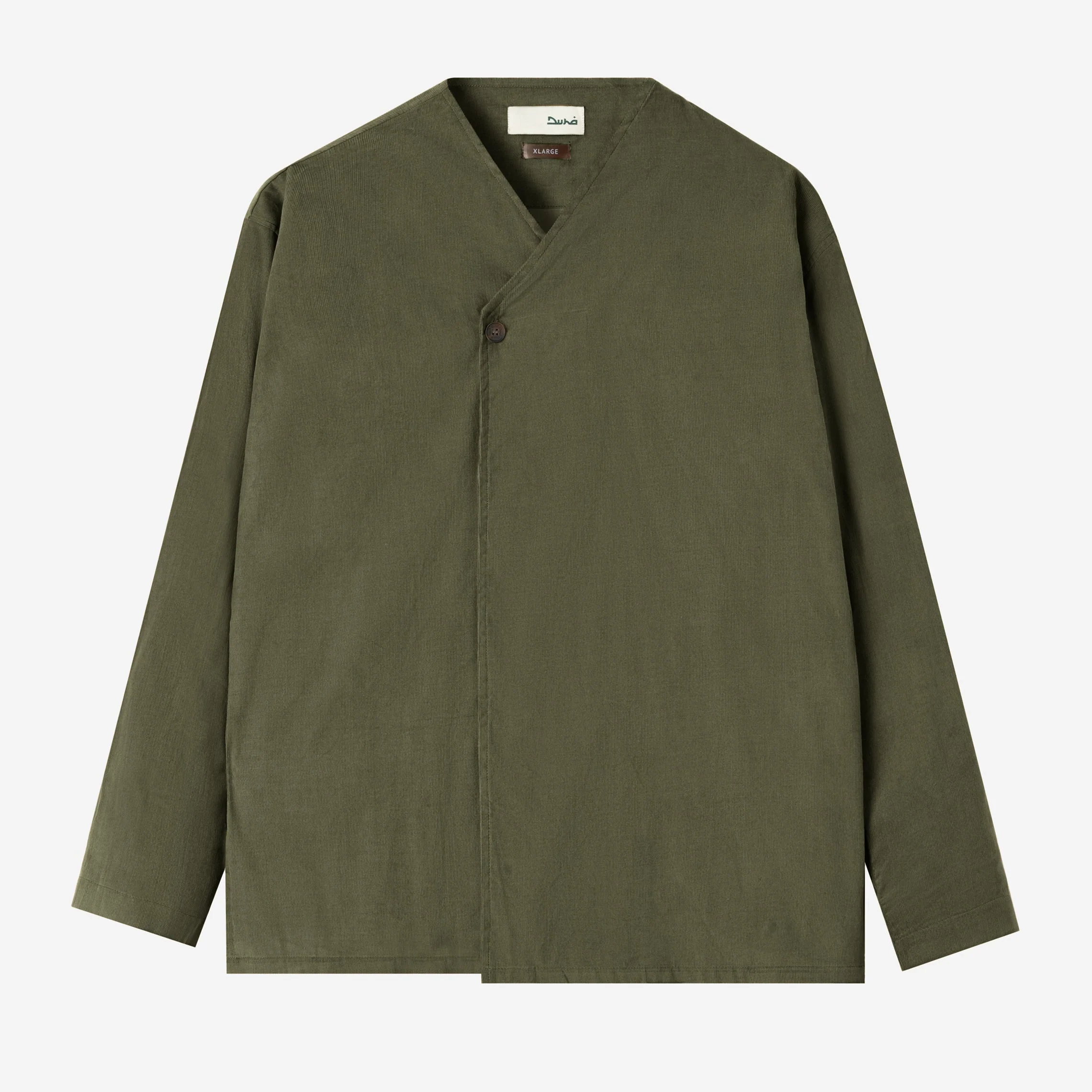Dirar Corduroy Robe Long Sleeve - Olive