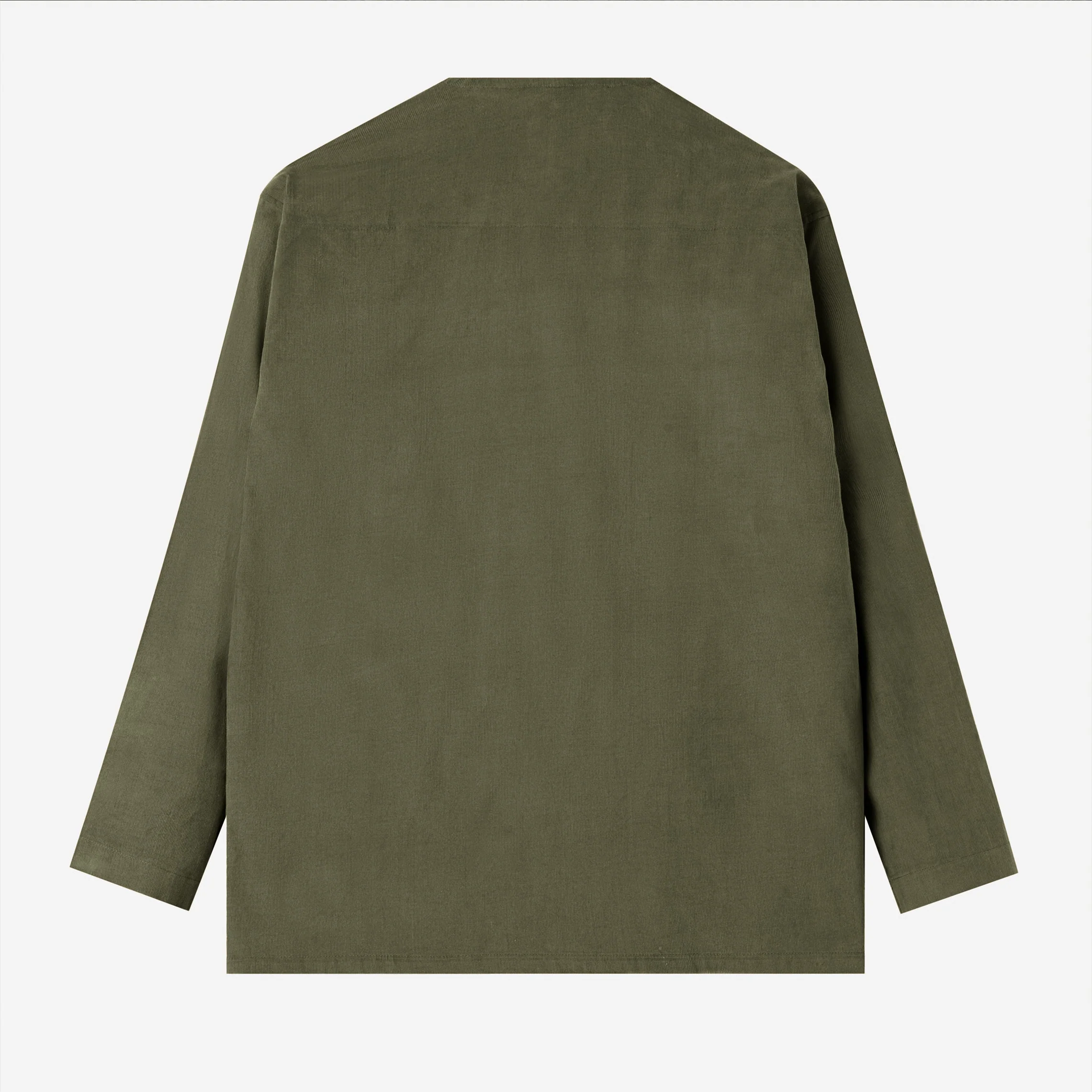Dirar Corduroy Robe Long Sleeve - Olive - Image 4