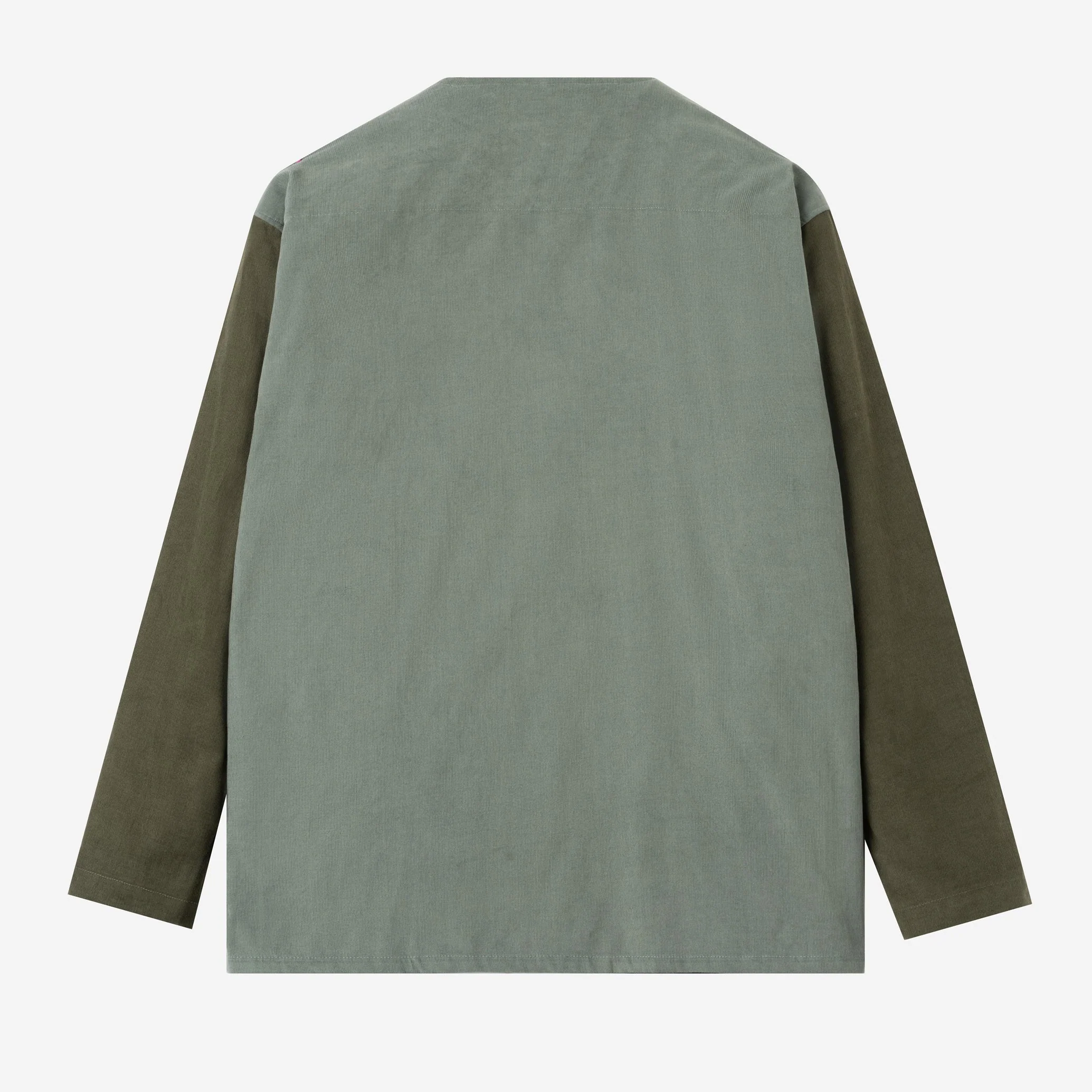 Dirar Corduroy Robe Long Sleeve - Stone Olive - Image 4