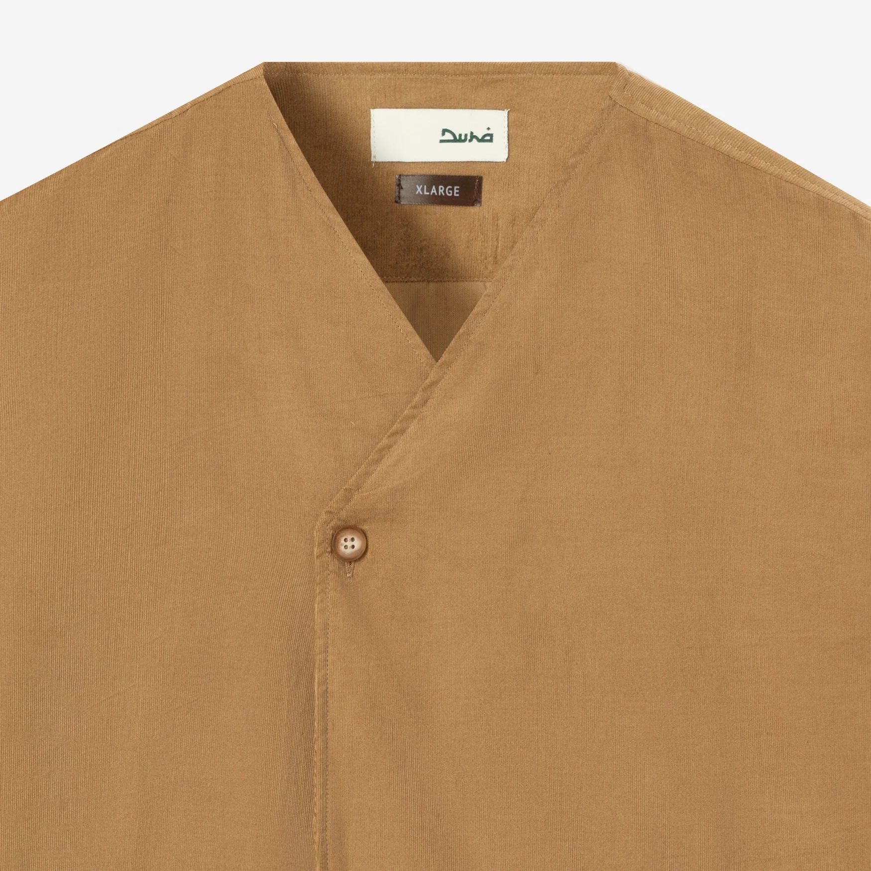 Dirar Corduroy Robe Short Sleeve - Brown Bronze - Image 2