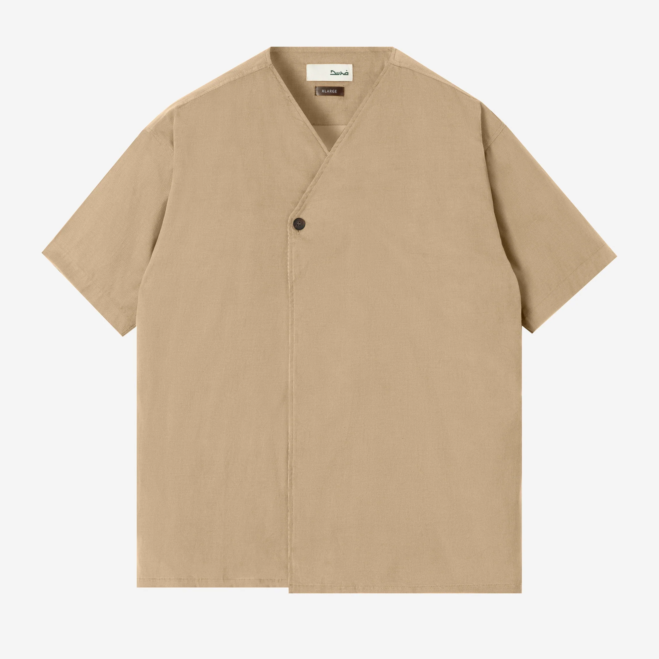 Dirar Corduroy Robe Short Sleeve - Khaki