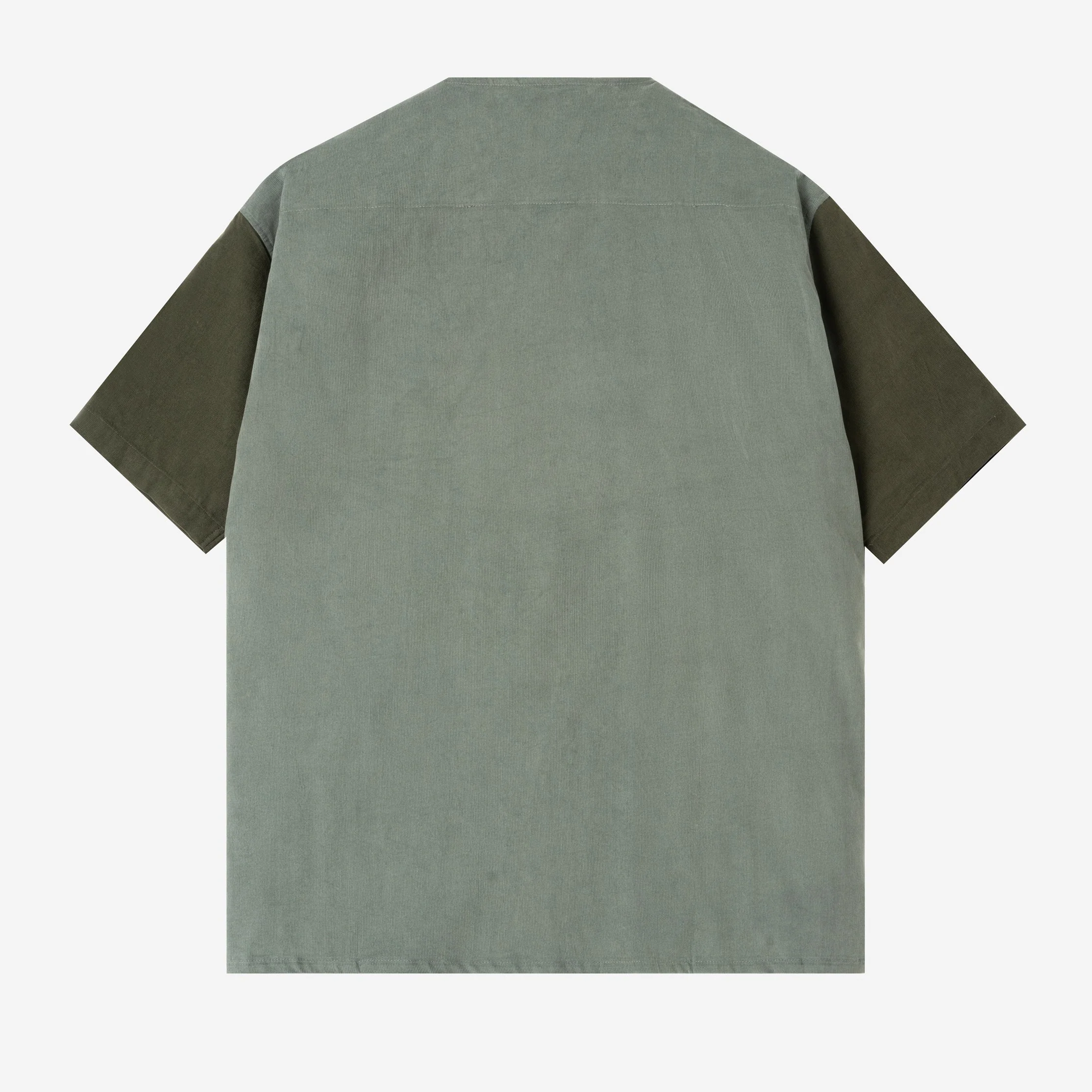 Dirar Corduroy Robe Short Sleeve - Stone Olive - Image 4
