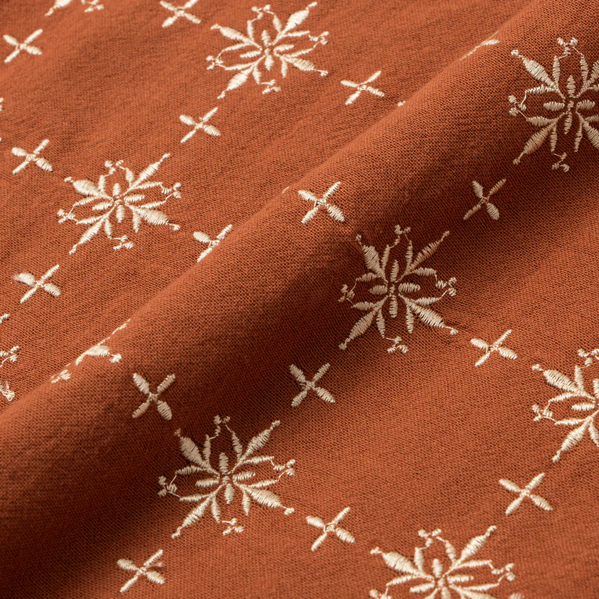 Ehab Long Sleeve Linen Shirt - Brown - Image 3