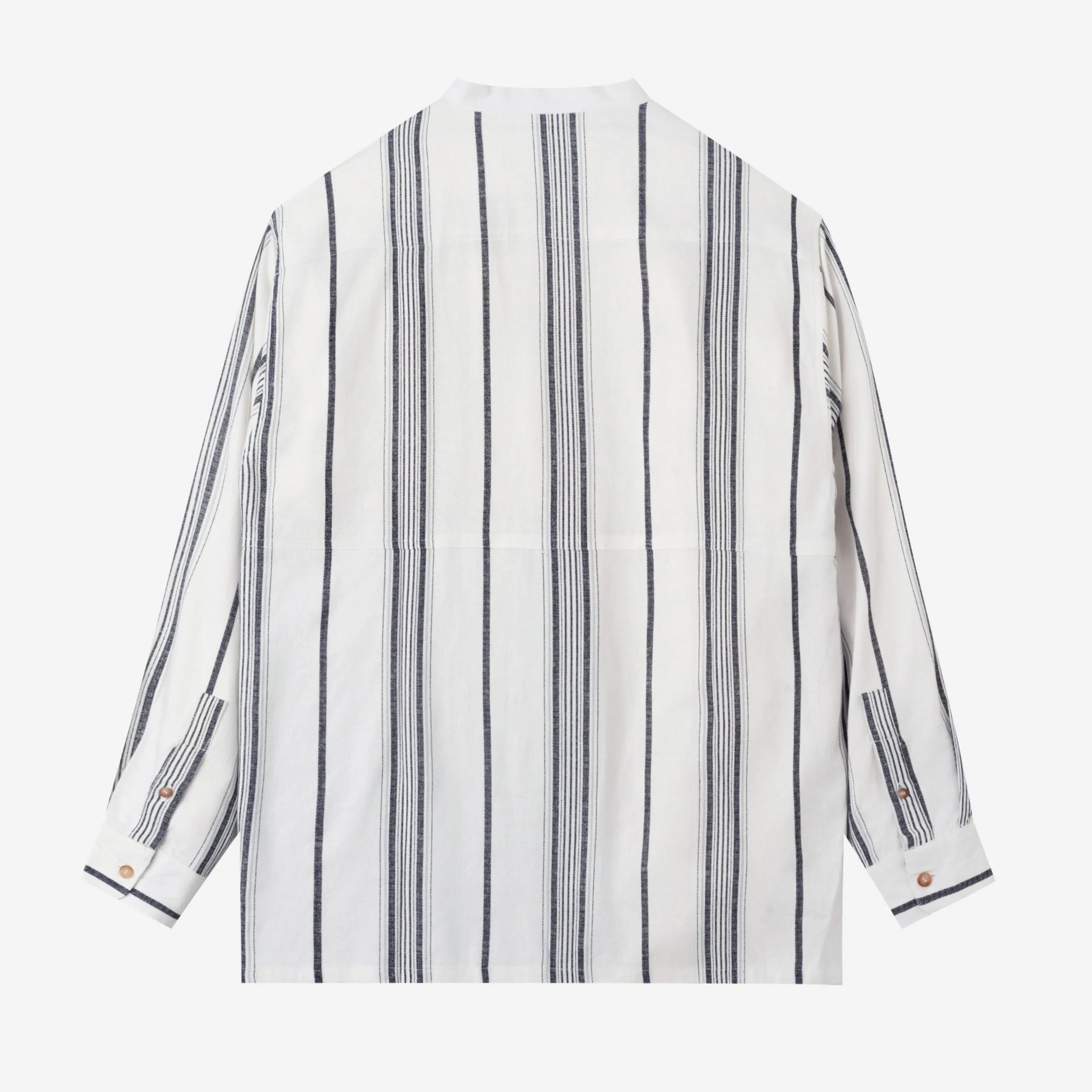 FACTORY SALE - Baraa Shirt Long Sleeve - White Black - Image 4