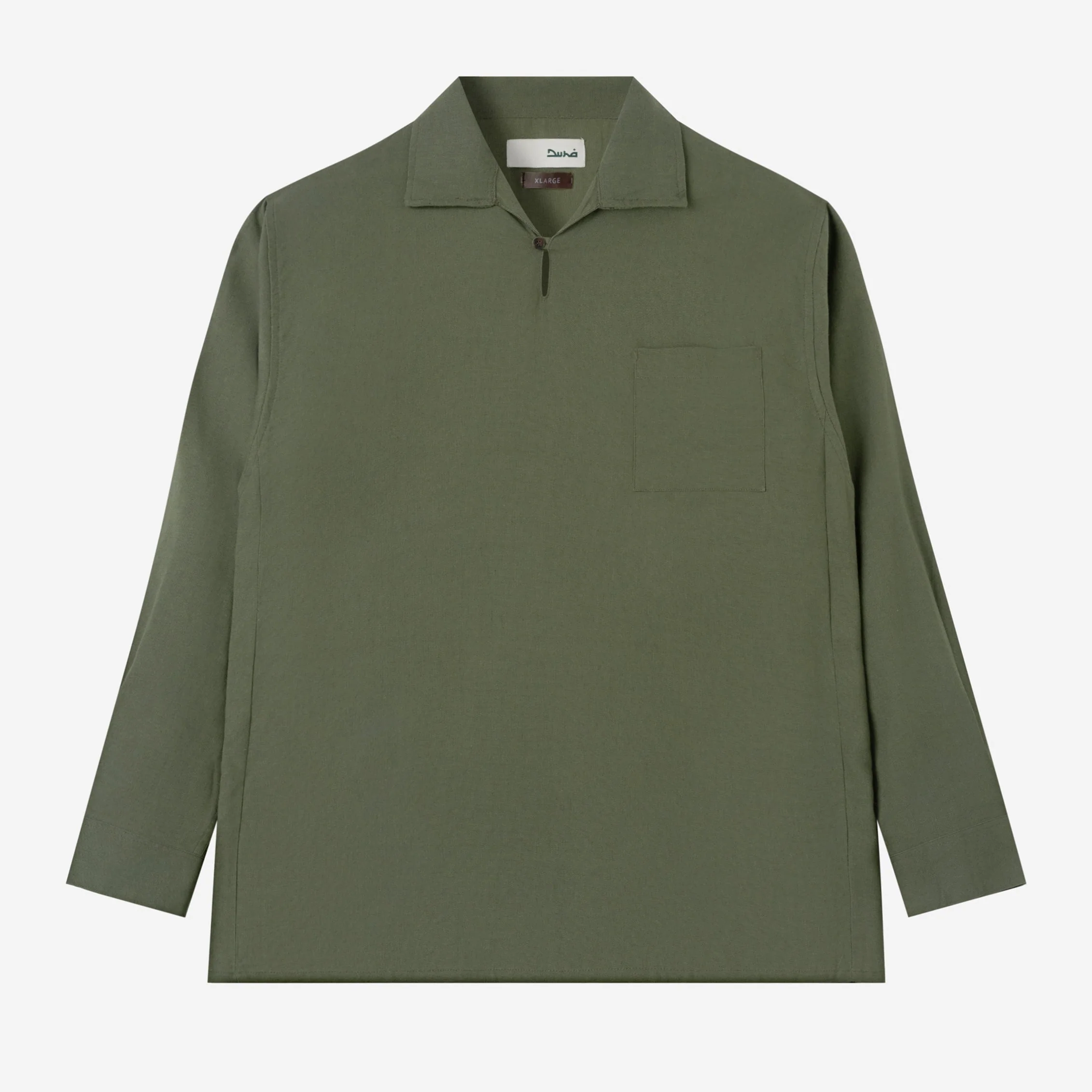 FACTORY SALE - Dhia Pull-Over Shirt Long Sleeve - Olive