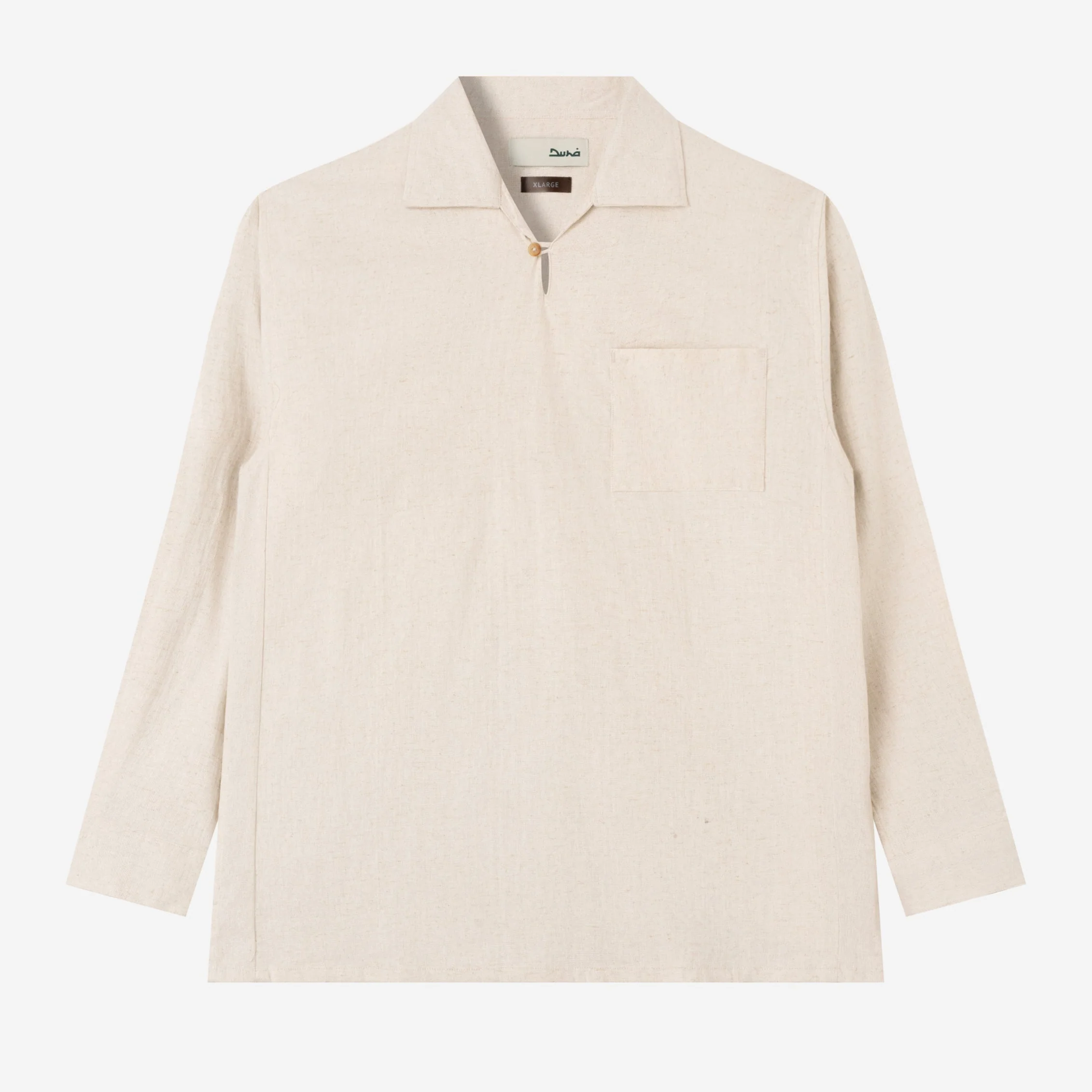 FACTORY SALE - Dhia Pull-Over Shirt Long Sleeve - Sand White