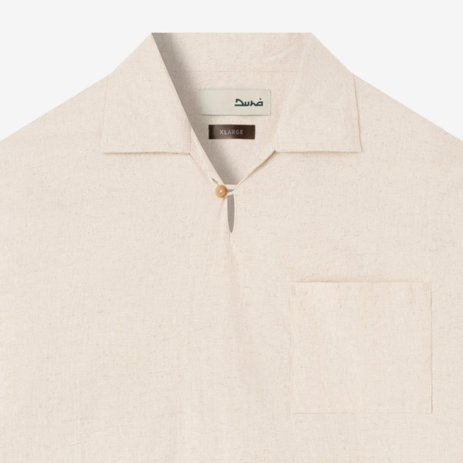 FACTORY SALE - Dhia Pull-Over Shirt Long Sleeve - Sand White - Image 2