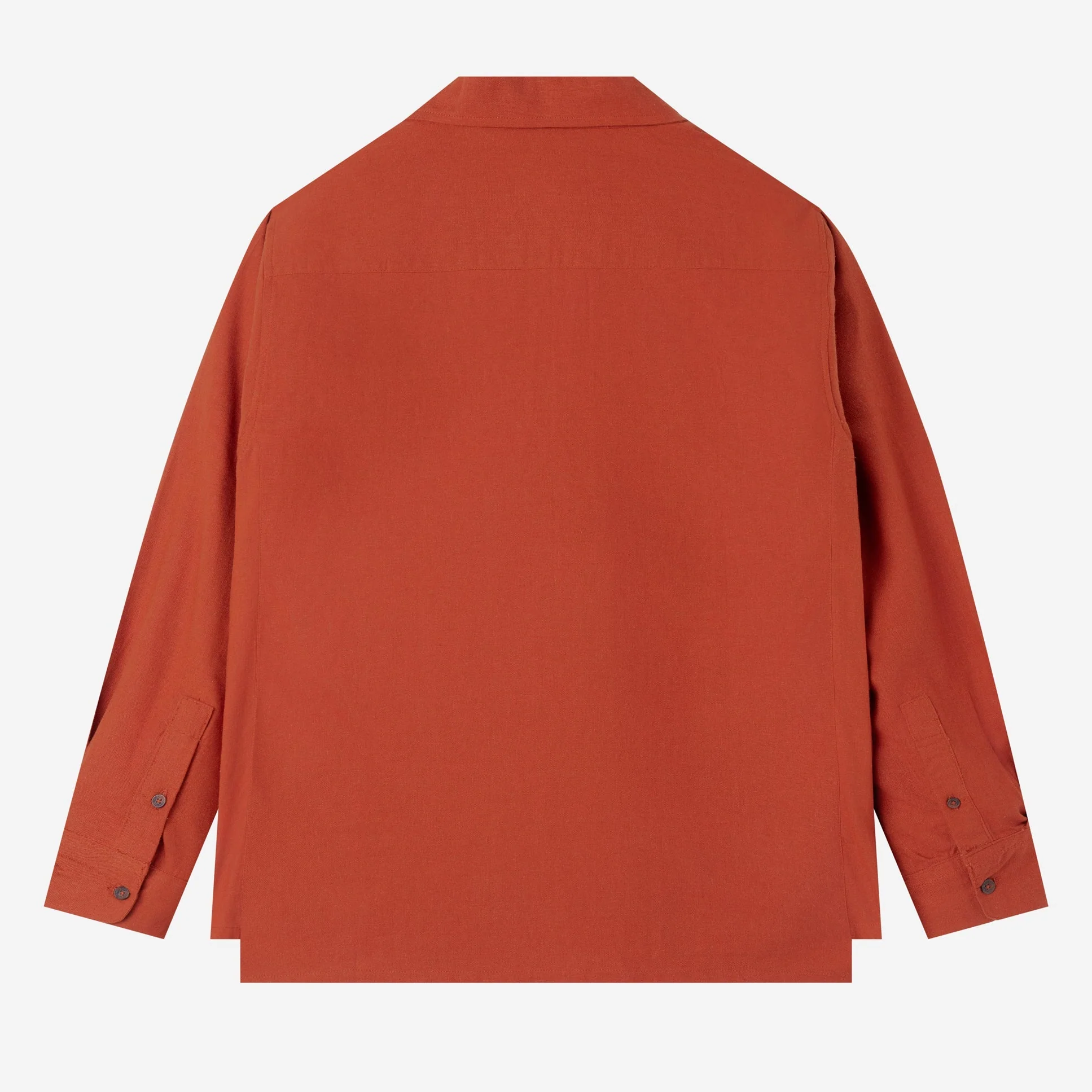 FACTORY SALE - Dhia Pull-Over Shirt Long Sleeve - Terracotta - Image 4