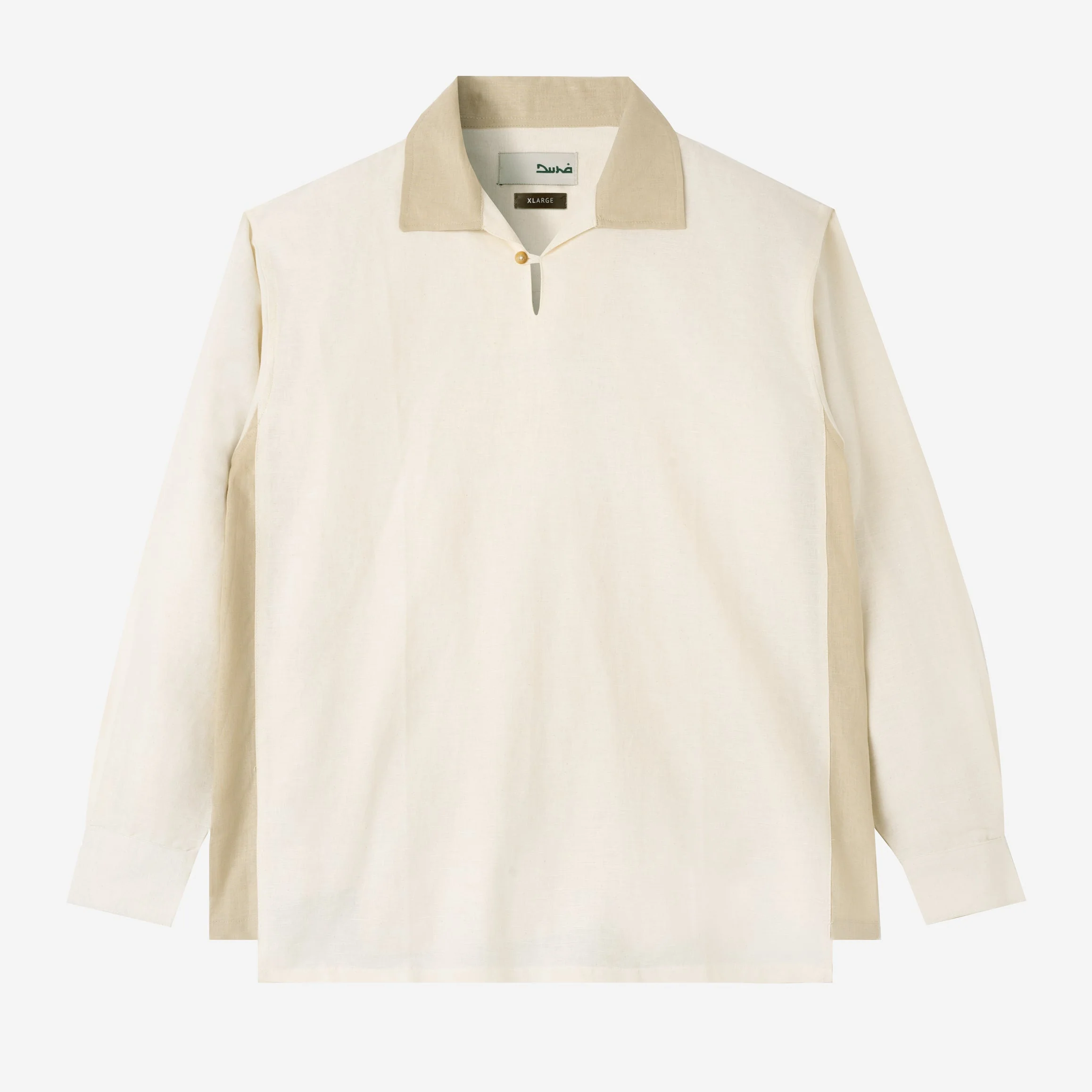FACTORY SALE - Dhia Pull-Over Shirt Long Sleeve - White Sand