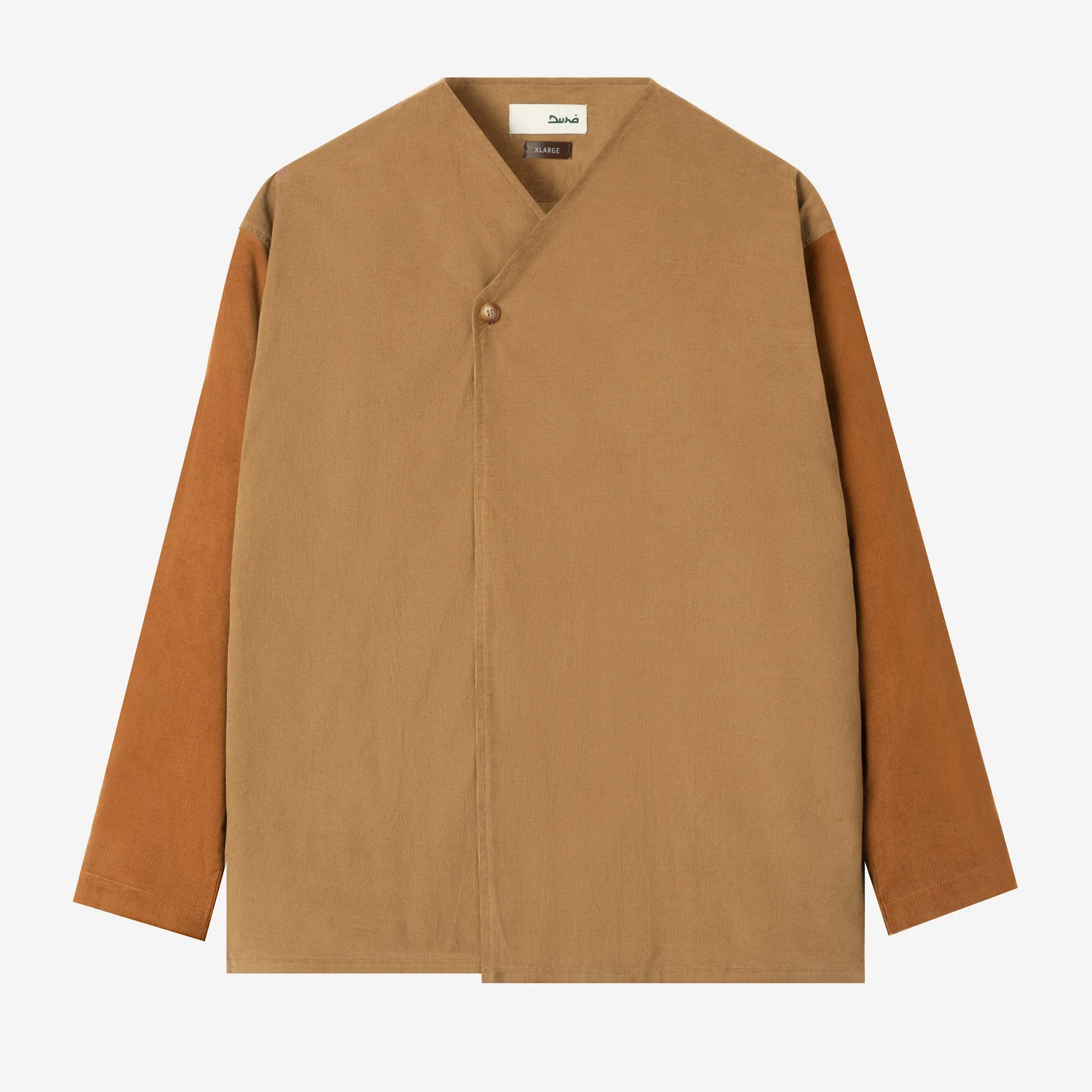 FACTORY SALE - Dirar Corduroy Robe Long Sleeve - Brown Bronze