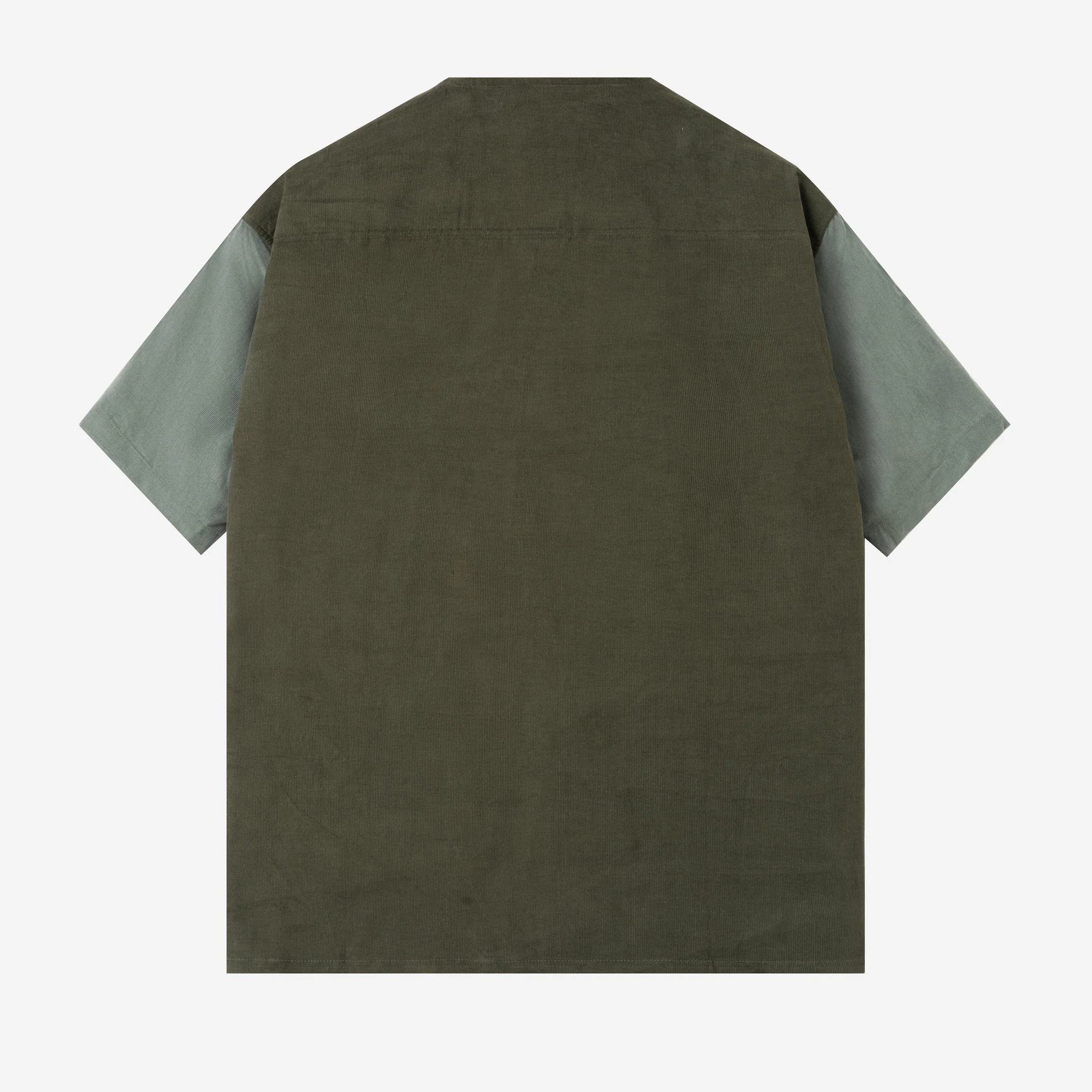FACTORY SALE - Dirar Corduroy Robe Short Sleeve - Olive Stone - Image 4