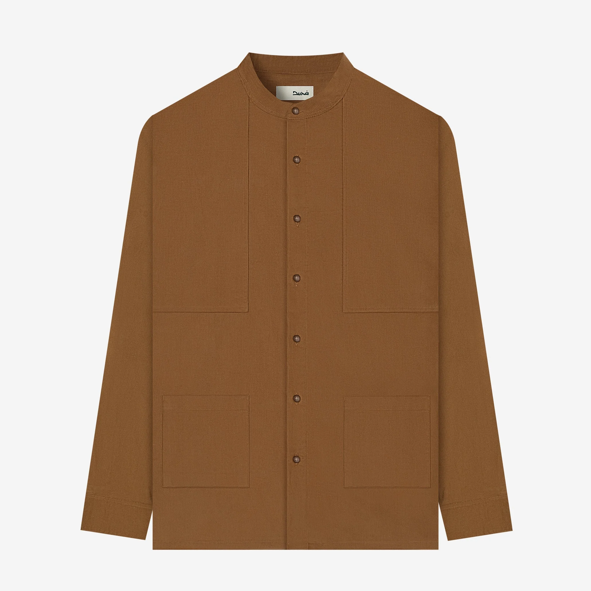 FACTORY SALE - Fajr Long Sleeve Corduroy Shirt - Dark Gold