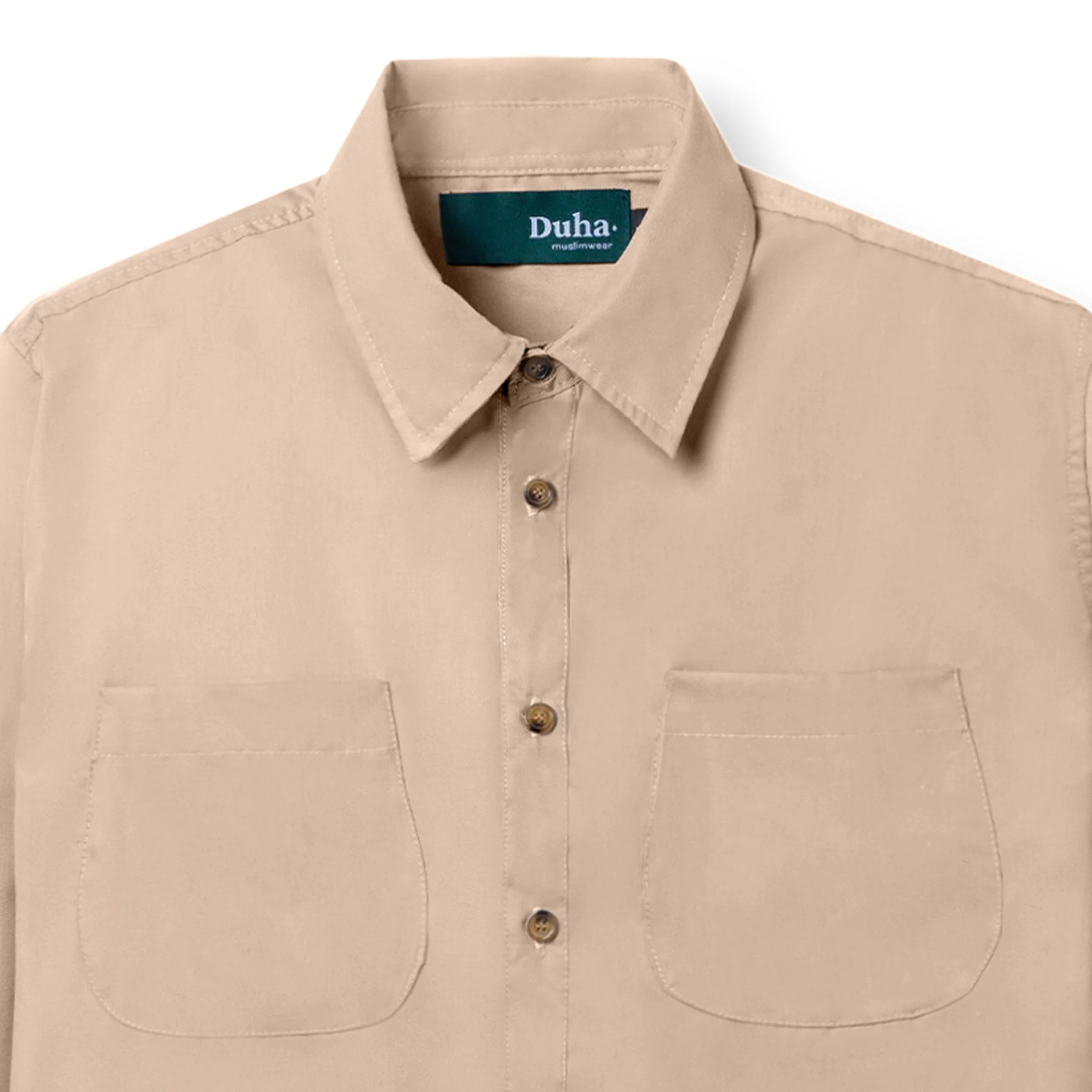 FACTORY SALE - Firouz Long Sleeve Shirt - Light Brown - Image 2