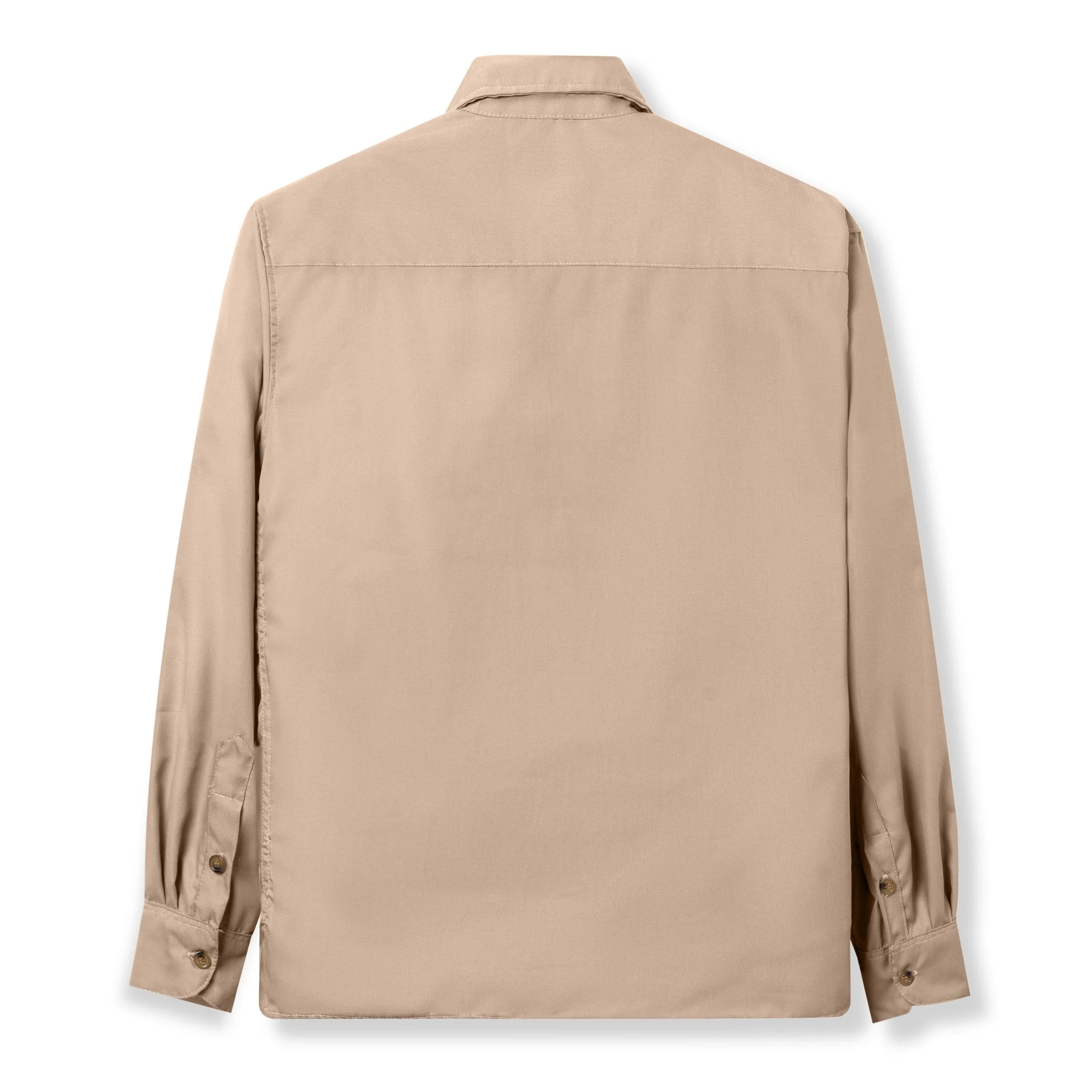FACTORY SALE - Firouz Long Sleeve Shirt - Light Brown - Image 4