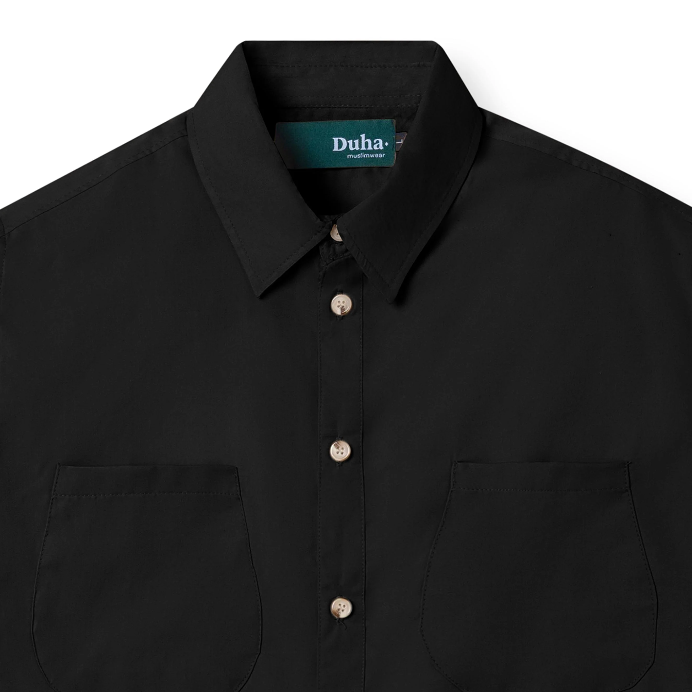 FACTORY SALE - Firouz Short Sleeve Shirt - Black - Image 2