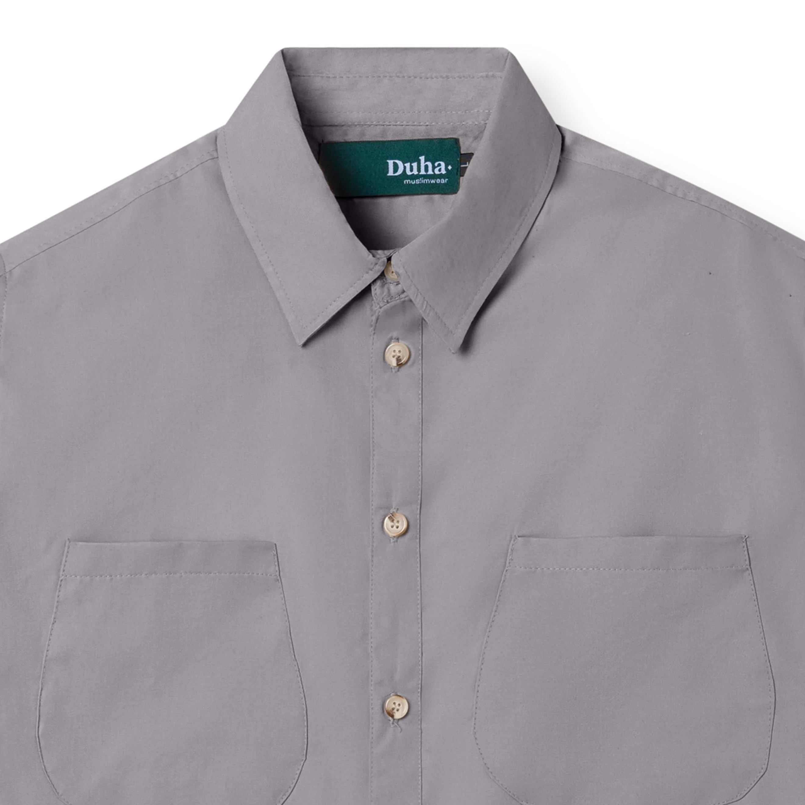 FACTORY SALE - Firouz Short Sleeve Shirt - Grey - Image 2
