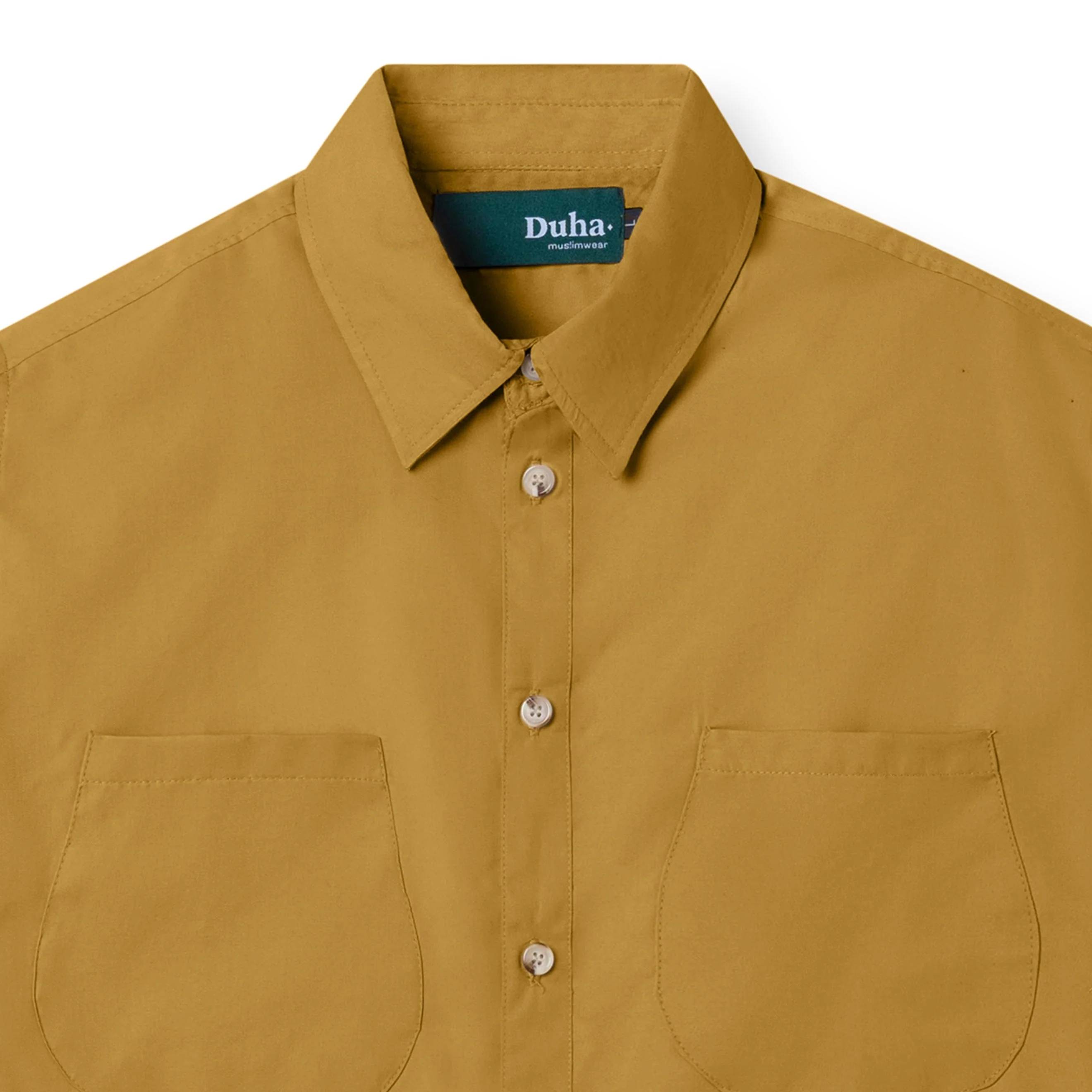 FACTORY SALE - Firouz Short Sleeve Shirt - Mustard - Image 2