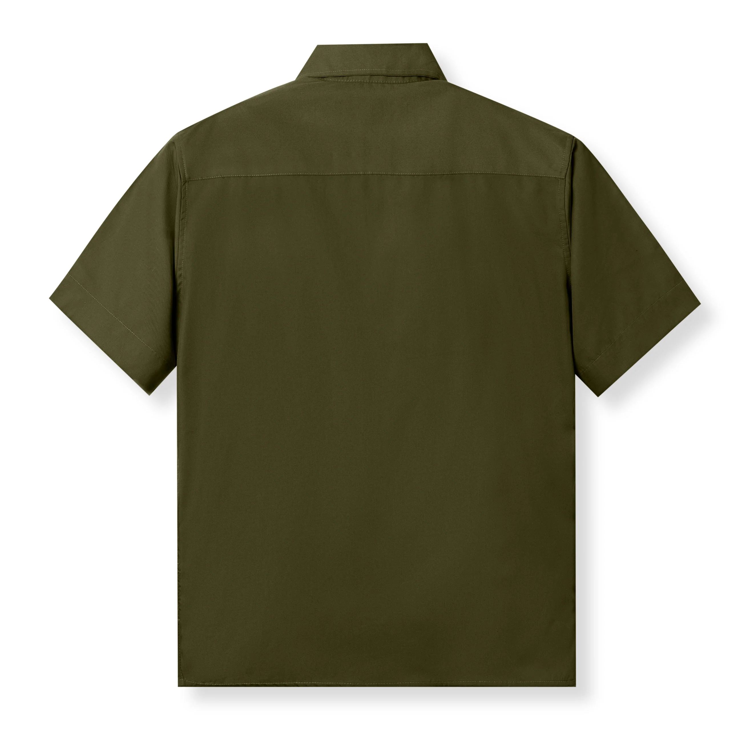 FACTORY SALE - Firouz Short Sleeve Shirt - Olive - Image 4