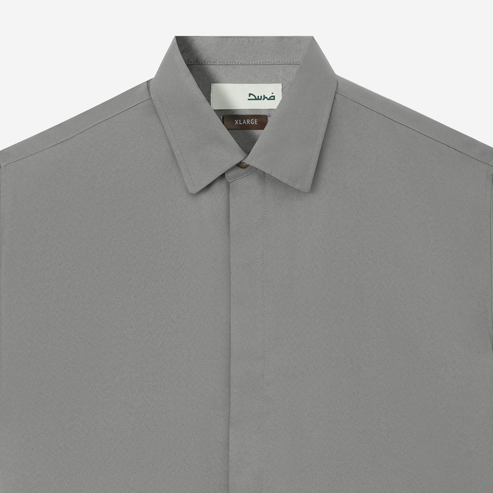 FACTORY SALE - Hamz Shirt Long Sleeve - Cold Grey - Image 2