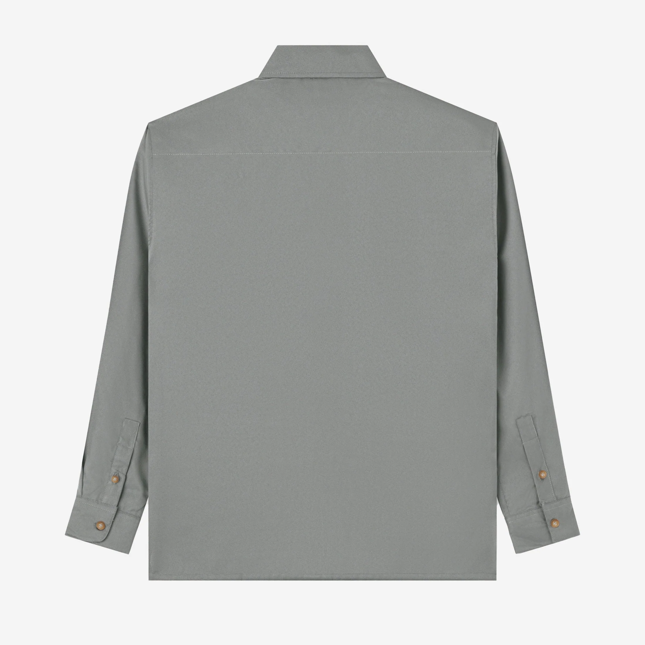 FACTORY SALE - Hamz Shirt Long Sleeve - Cold Grey - Image 4