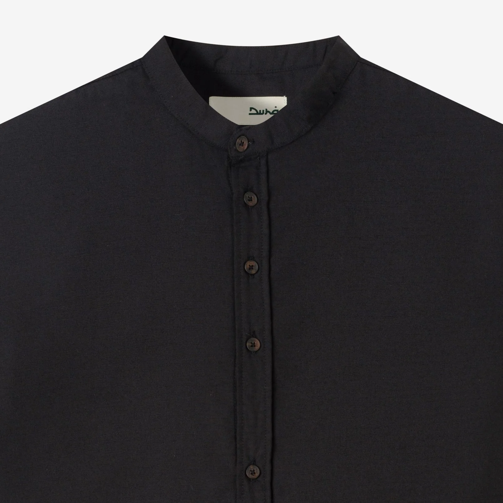 FACTORY SALE - Hisham Shirt Short Sleeve - Black - Image 2