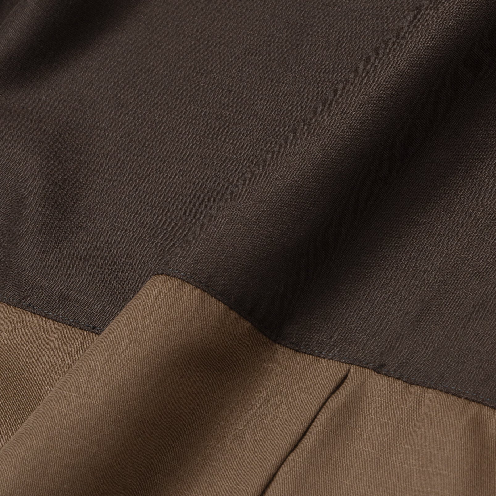 FACTORY SALE - Hisham Shirt Short Sleeve - Brown Charcoal - Image 3