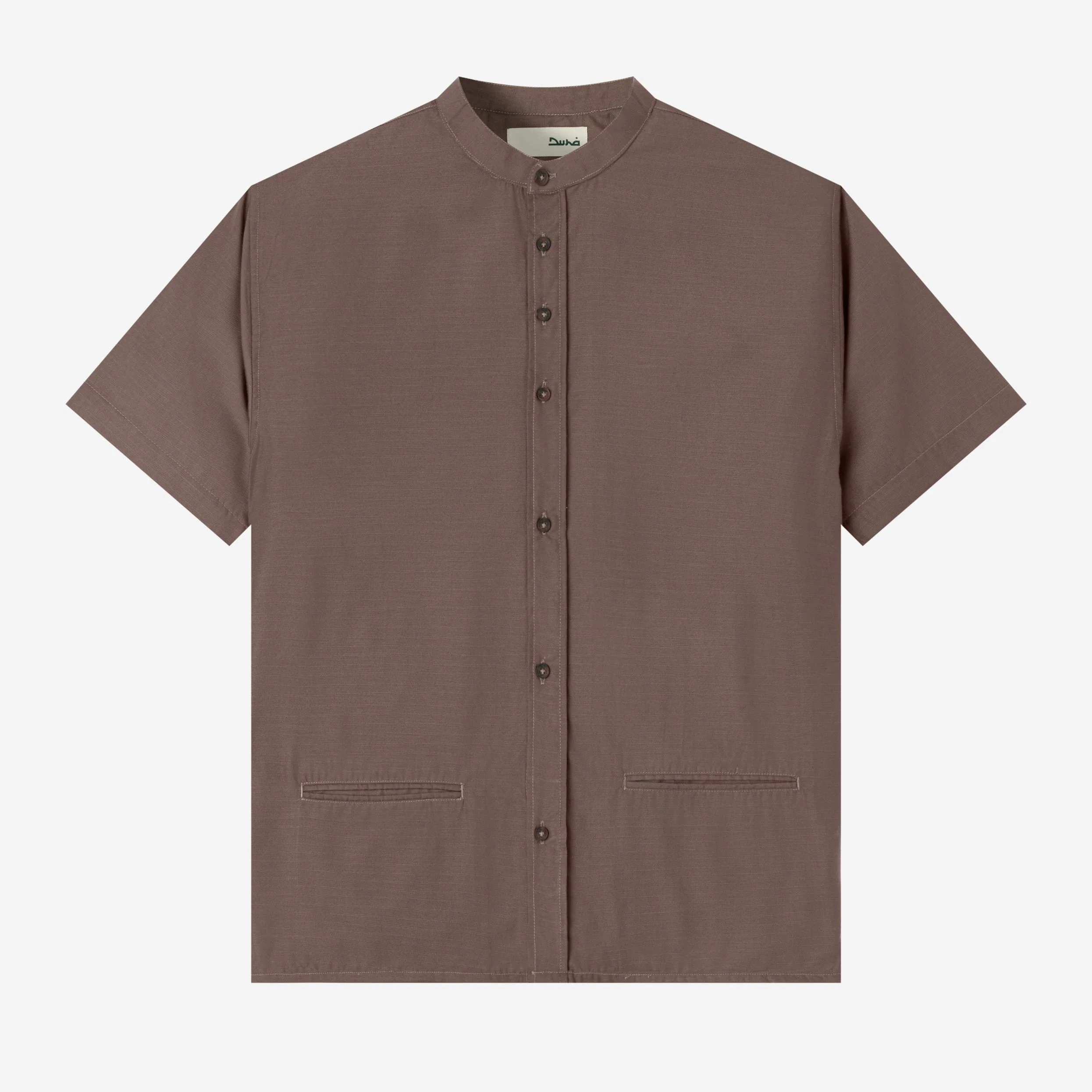 FACTORY SALE - Hisham Shirt Short Sleeve - Grey Two Tone