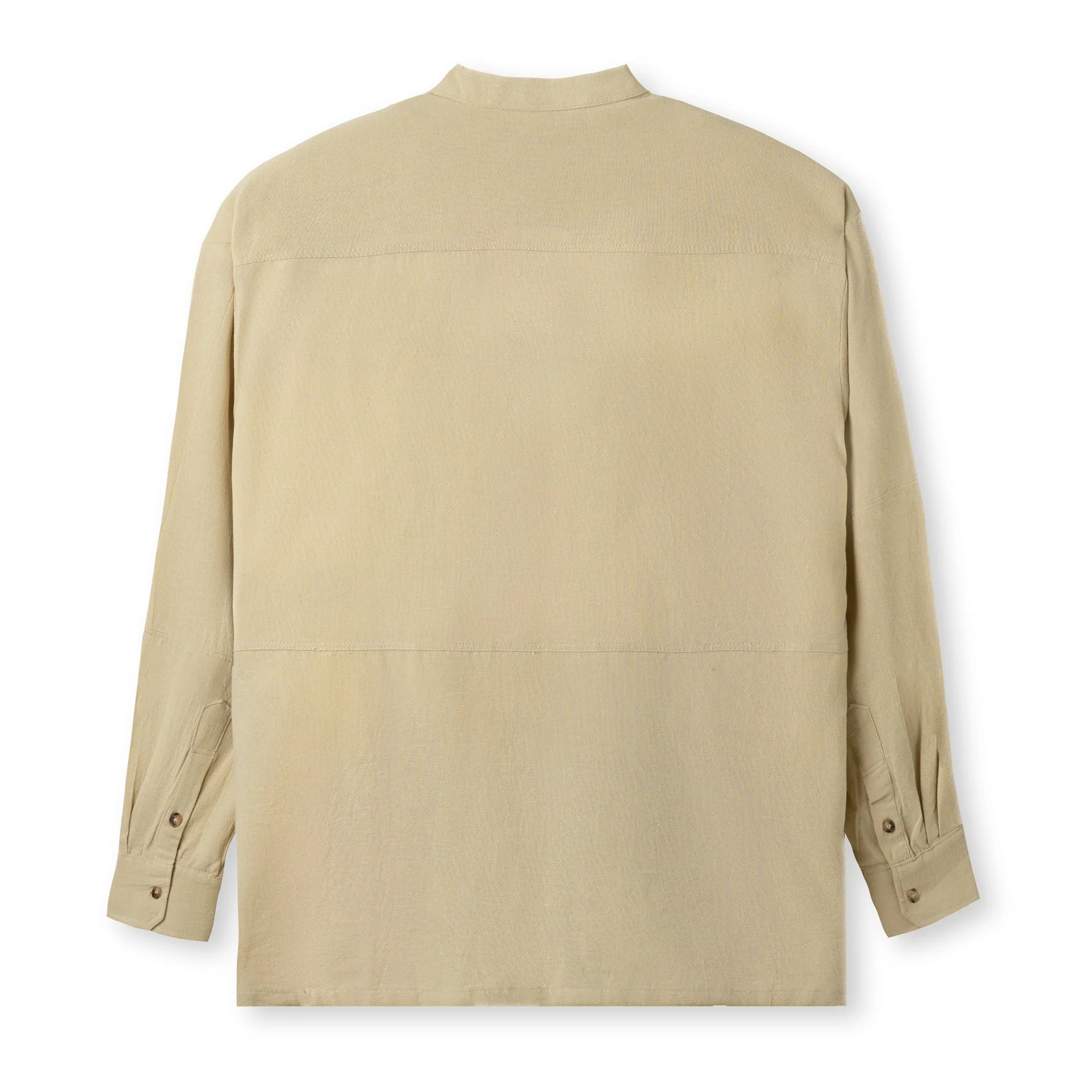 FACTORY SALE - Jad Long Sleeve Shirt - Khaki - Image 4