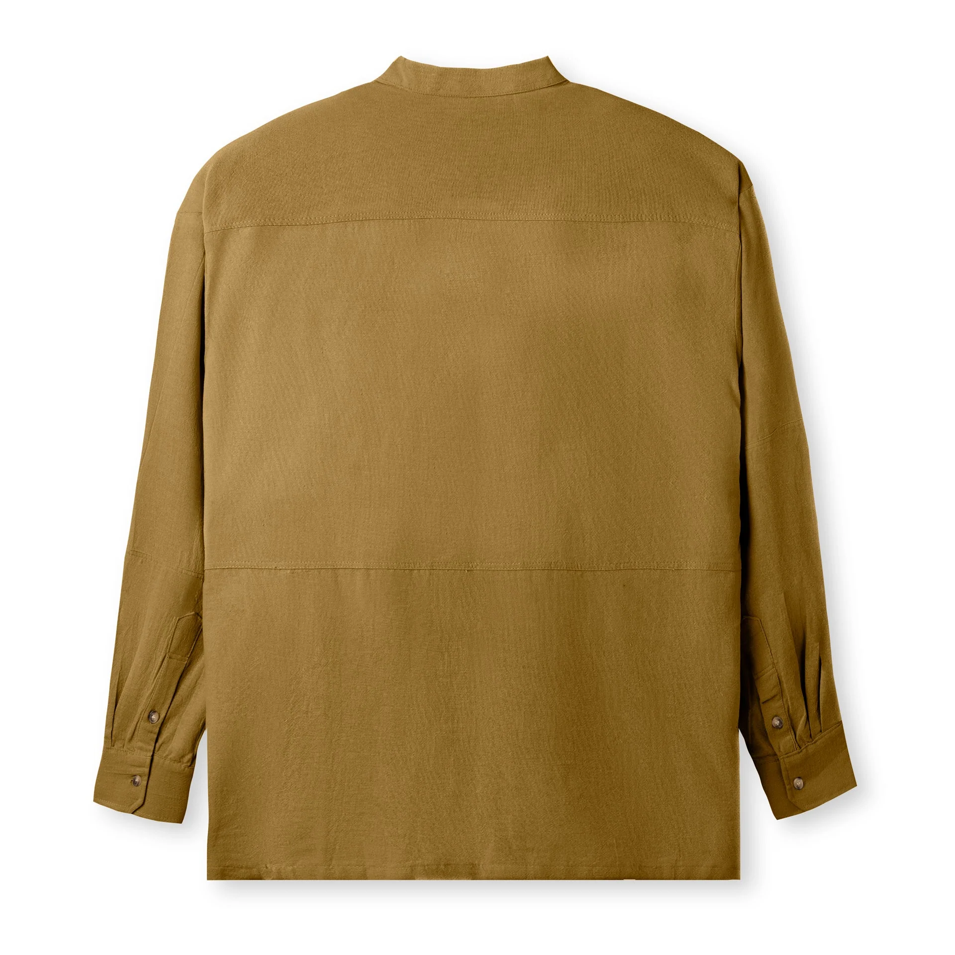 FACTORY SALE - Jad Long Sleeve Shirt - Soft Brown - Image 4