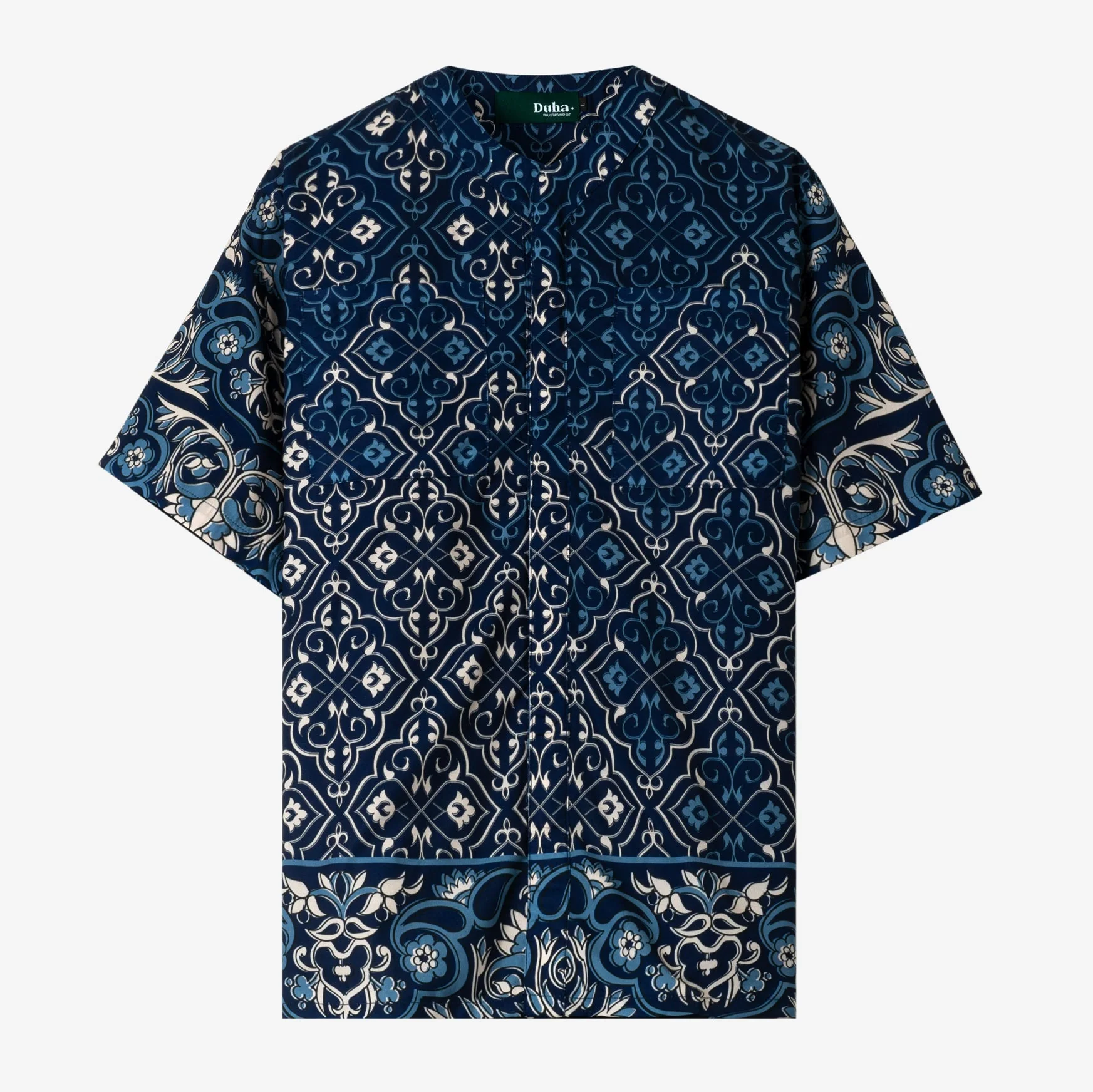 Mahmal Band Collar Short - Blue