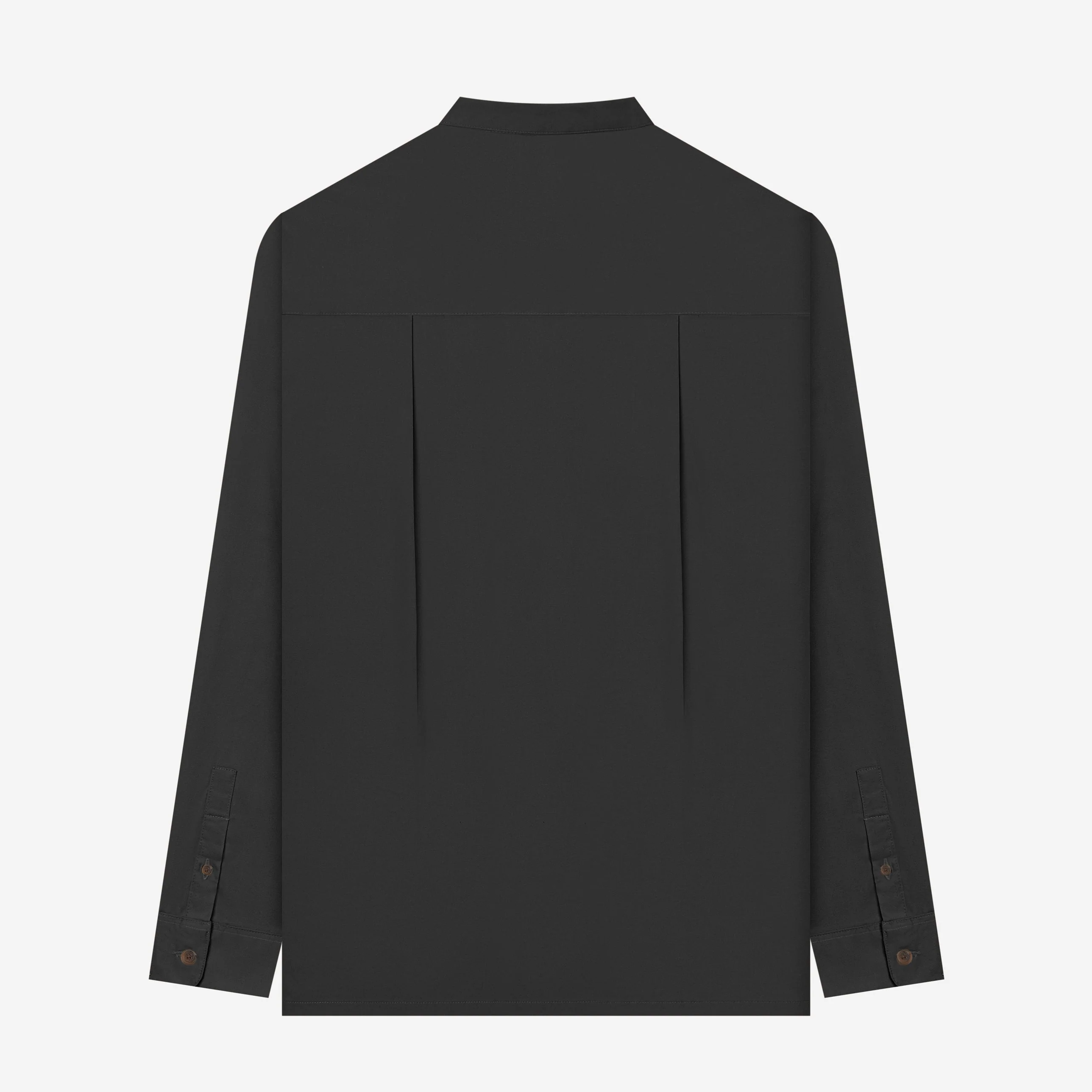 FACTORY SALE - Majd Long Sleeve Shirt - Black - Image 4