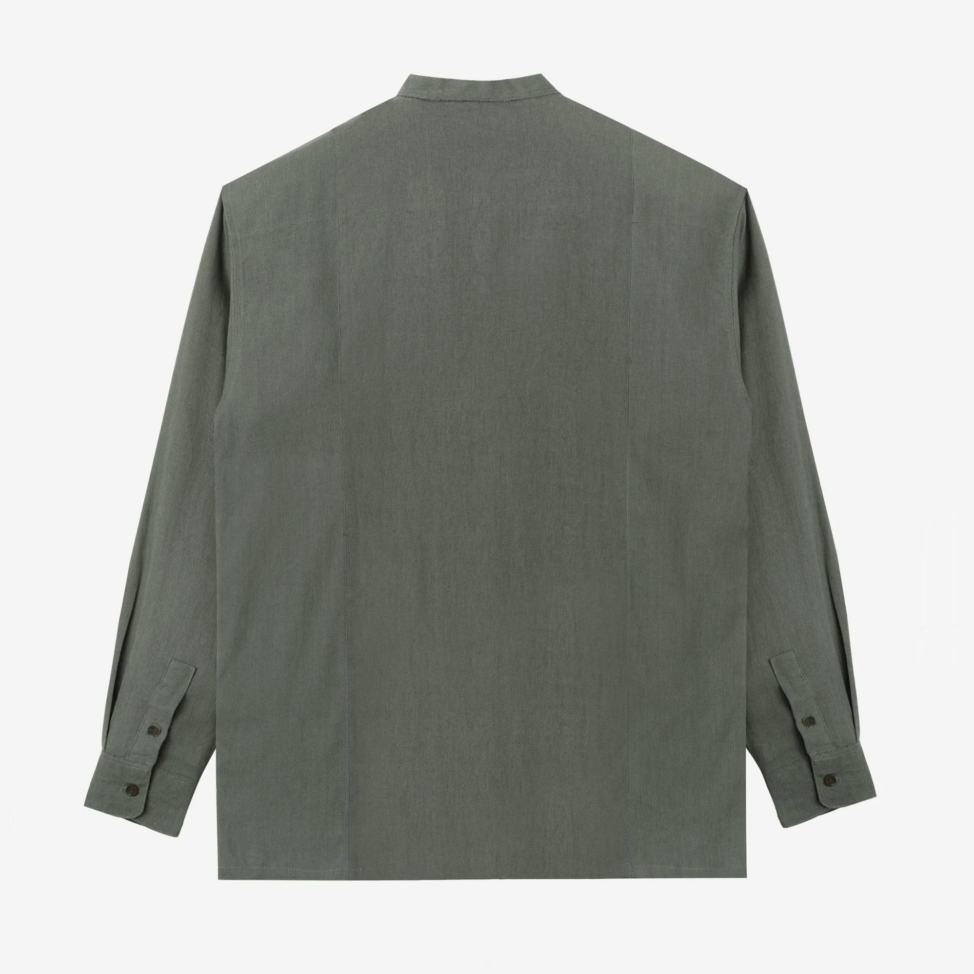FACTORY SALE - Mazeen Shirt Long Sleeve - Olive - Image 4