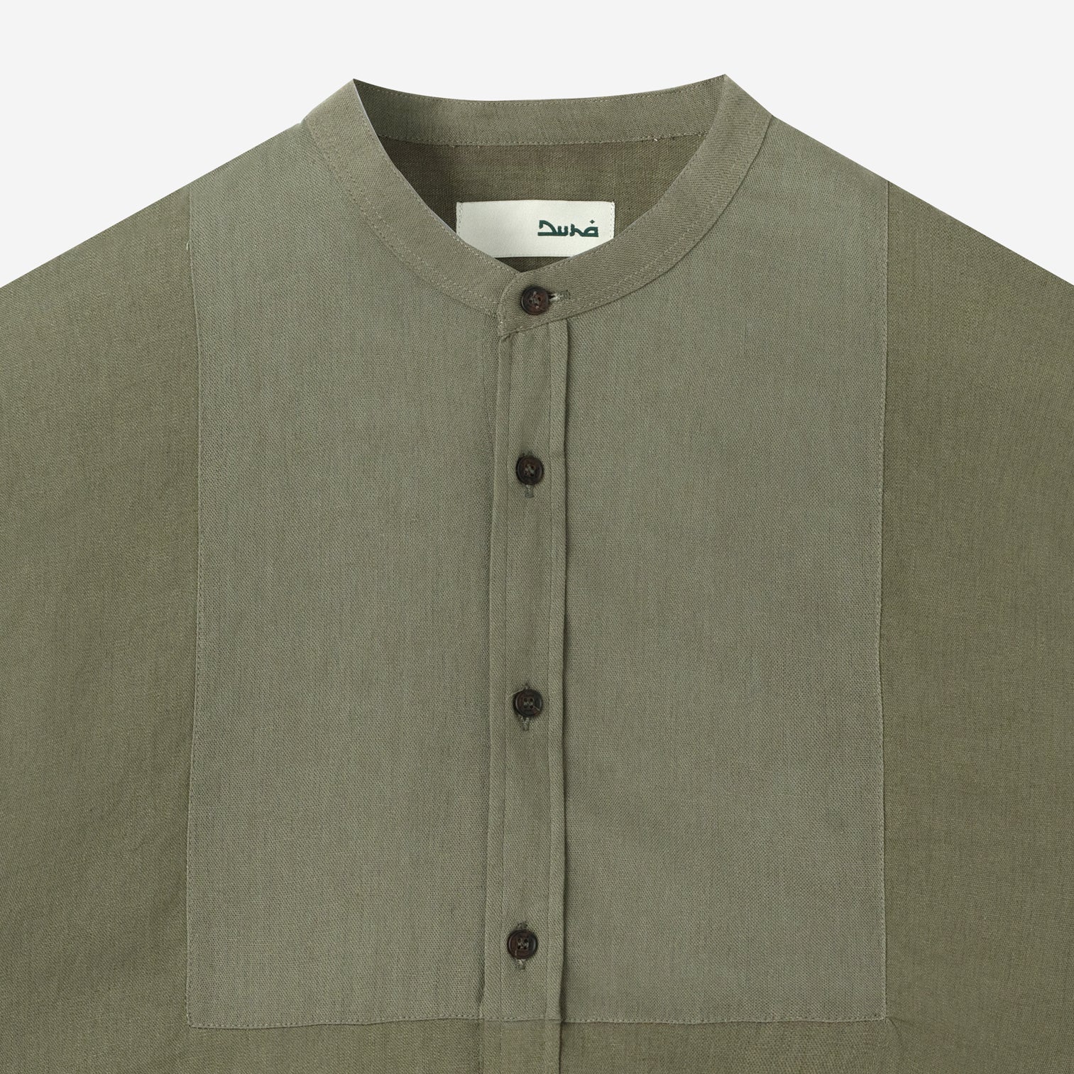 FACTORY SALE - Mazeen Shirt Long Sleeve - Olive Green - Image 2