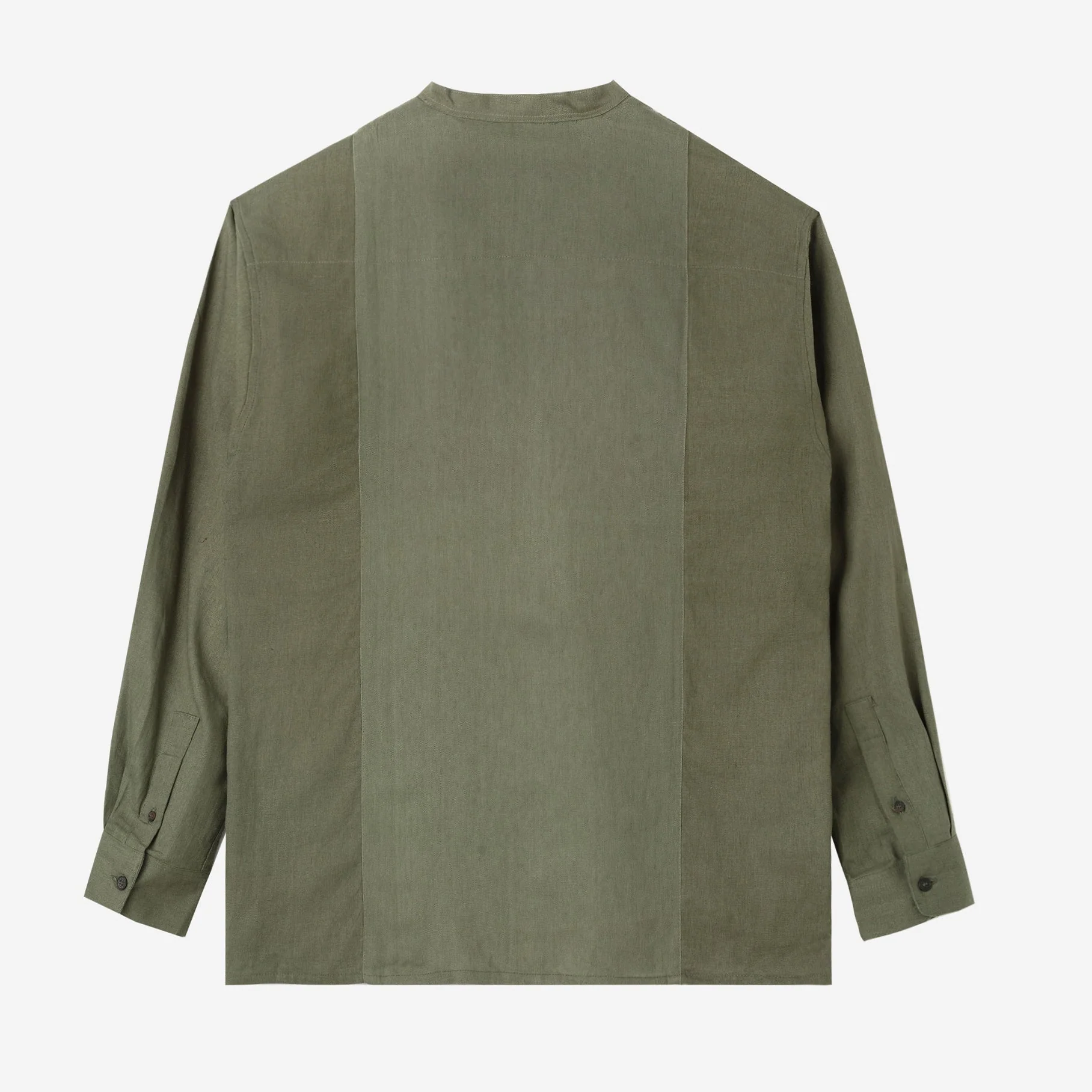 FACTORY SALE - Mazeen Shirt Long Sleeve - Olive Green - Image 4
