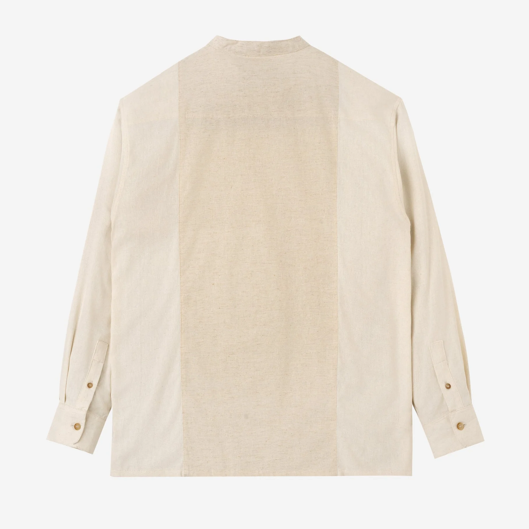 FACTORY SALE - Mazeen Shirt Long Sleeve - White Sand - Image 4