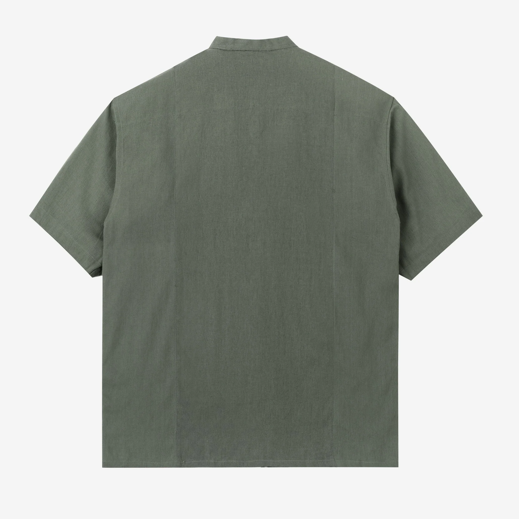 FACTORY SALE - Mazeen Shirt Short Sleeve - Olive - Image 4